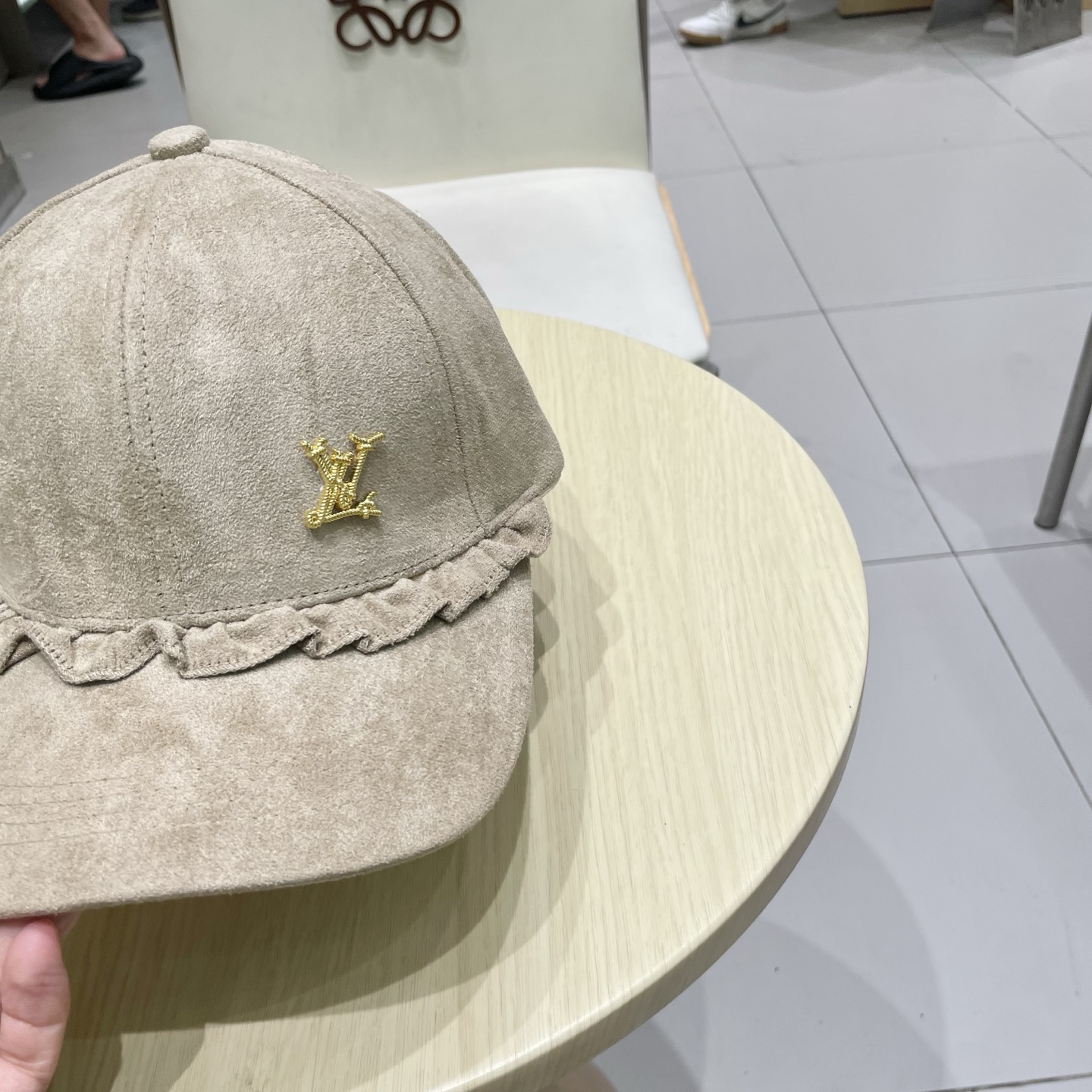 🧢路易威登LouisVuitton新款甜美花边棒球帽女早秋百搭休闲遮阳鸭舌帽子潮