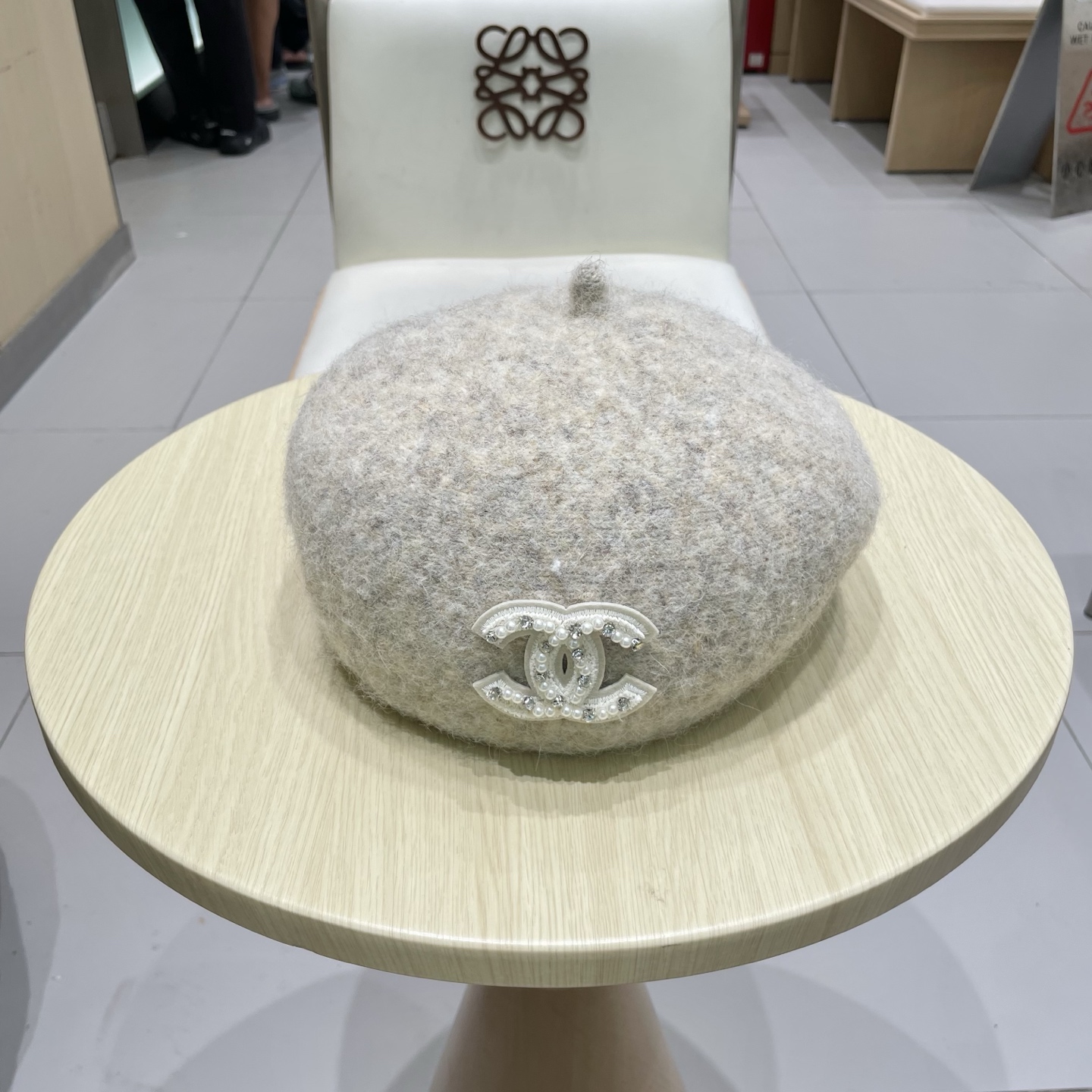 chanel香奈儿休闲文艺画家加厚立体羊毛贝雷复古帽款蓓蕾帽秋冬季的帽子显脸小