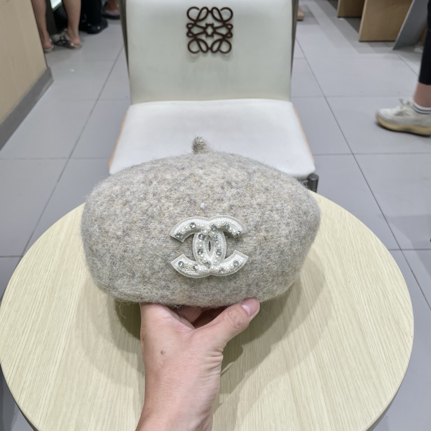 chanel香奈儿休闲文艺画家加厚立体羊毛贝雷复古帽款蓓蕾帽秋冬季的帽子显脸小