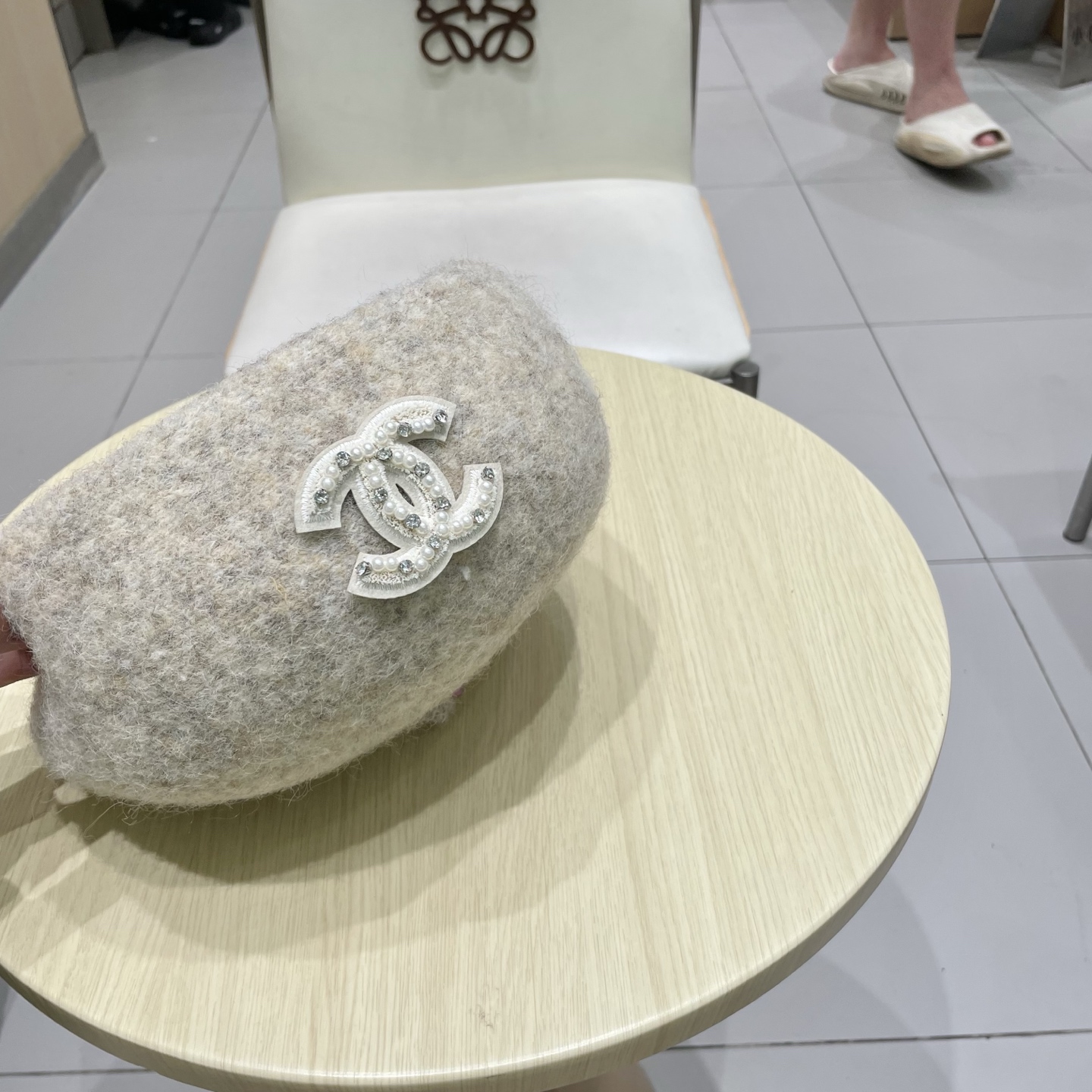 chanel香奈儿休闲文艺画家加厚立体羊毛贝雷复古帽款蓓蕾帽秋冬季的帽子显脸小