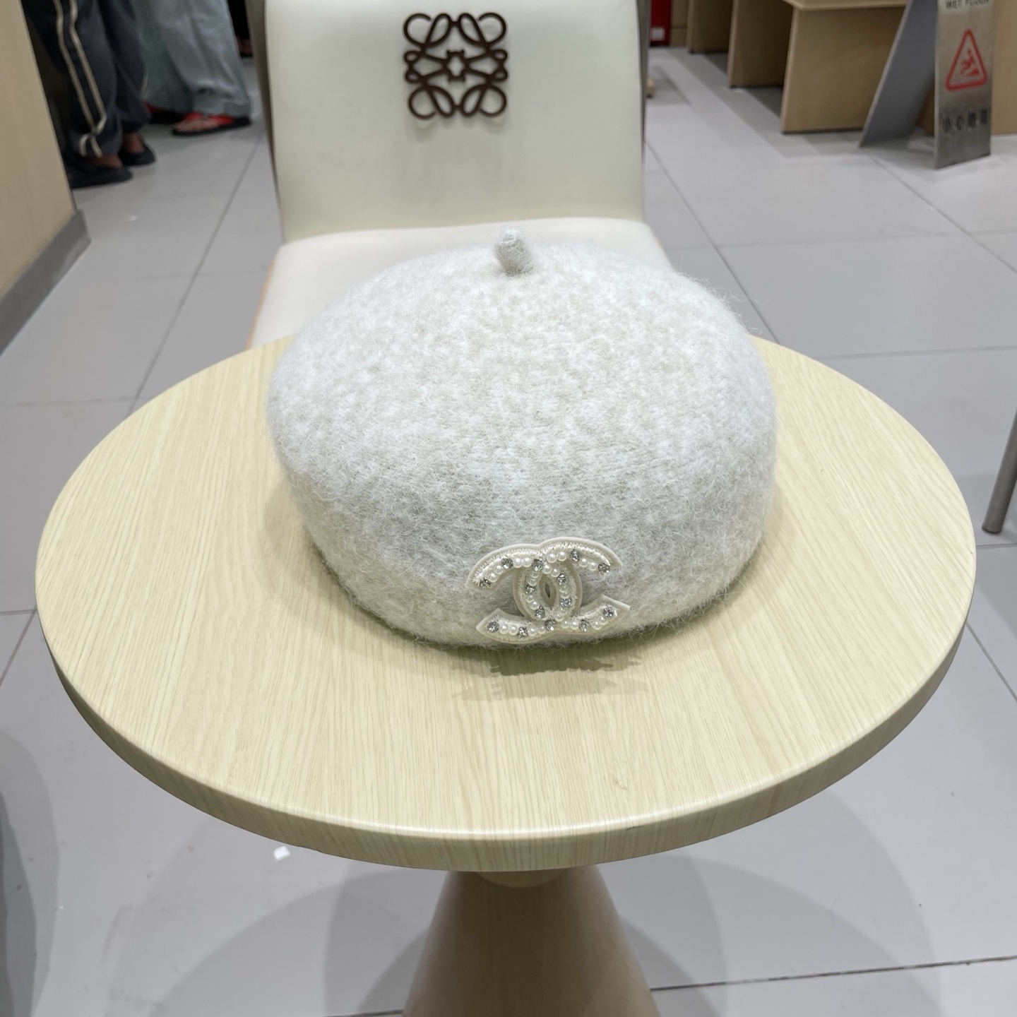 chanel香奈儿休闲文艺画家加厚立体羊毛贝雷复古帽款蓓蕾帽秋冬季的帽子显脸小