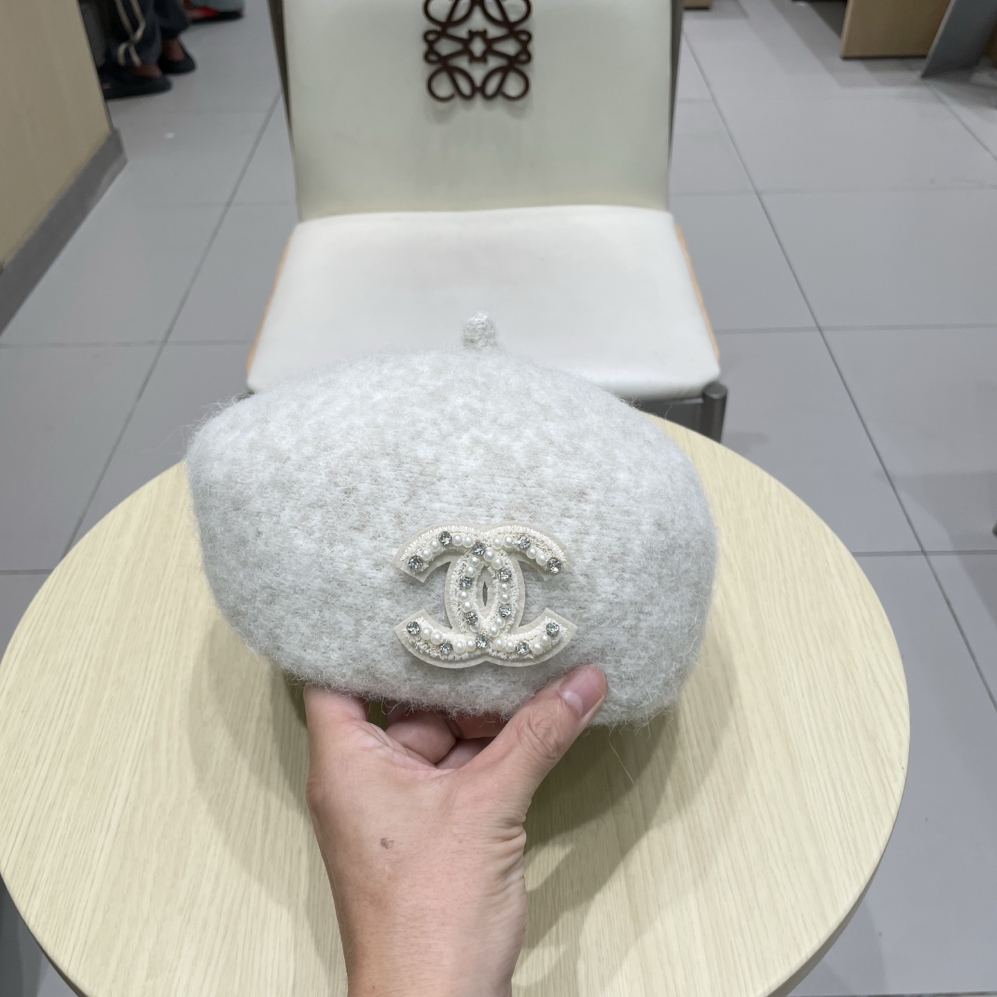 chanel香奈儿休闲文艺画家加厚立体羊毛贝雷复古帽款蓓蕾帽秋冬季的帽子显脸小