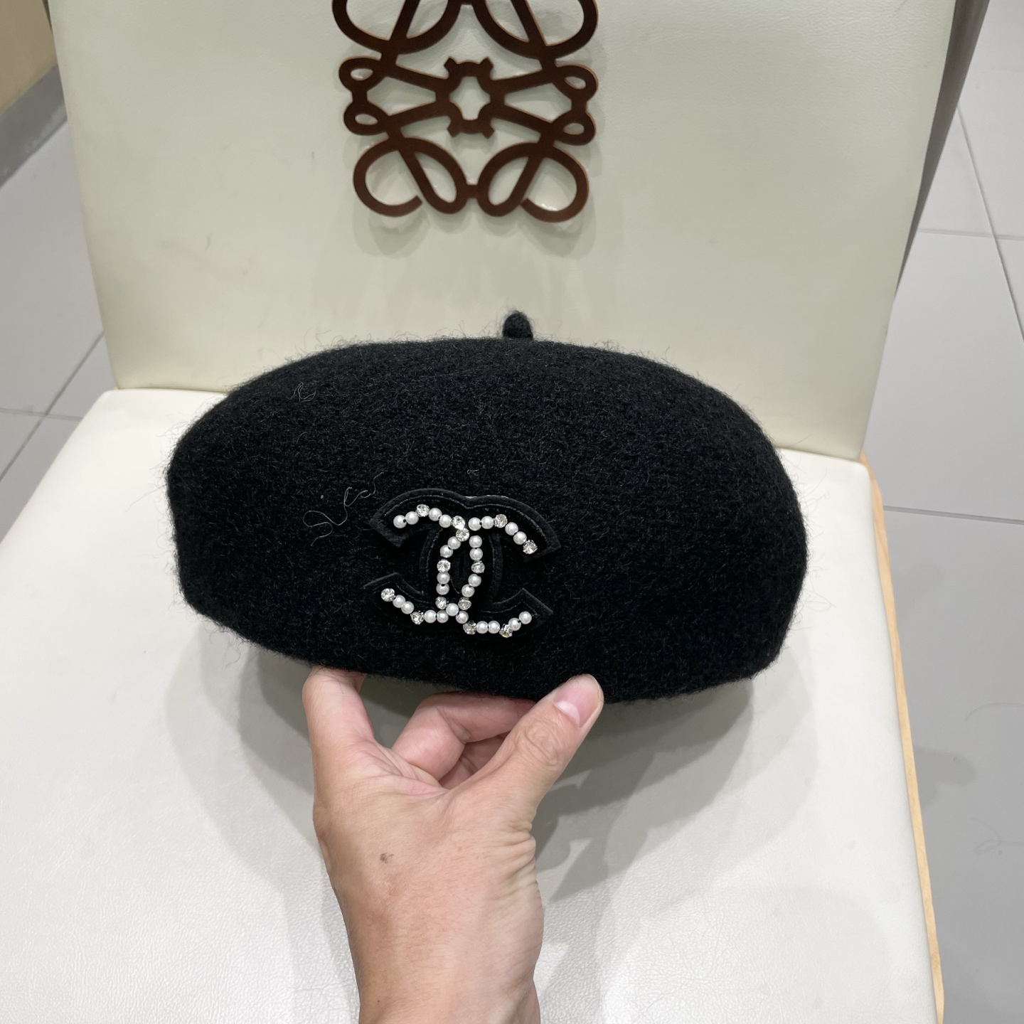 chanel香奈儿休闲文艺画家加厚立体羊毛贝雷复古帽款蓓蕾帽秋冬季的帽子显脸小