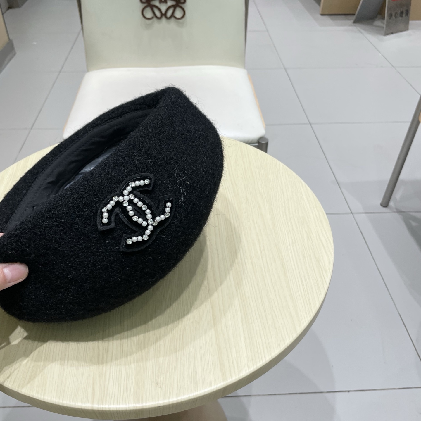 chanel香奈儿休闲文艺画家加厚立体羊毛贝雷复古帽款蓓蕾帽秋冬季的帽子显脸小