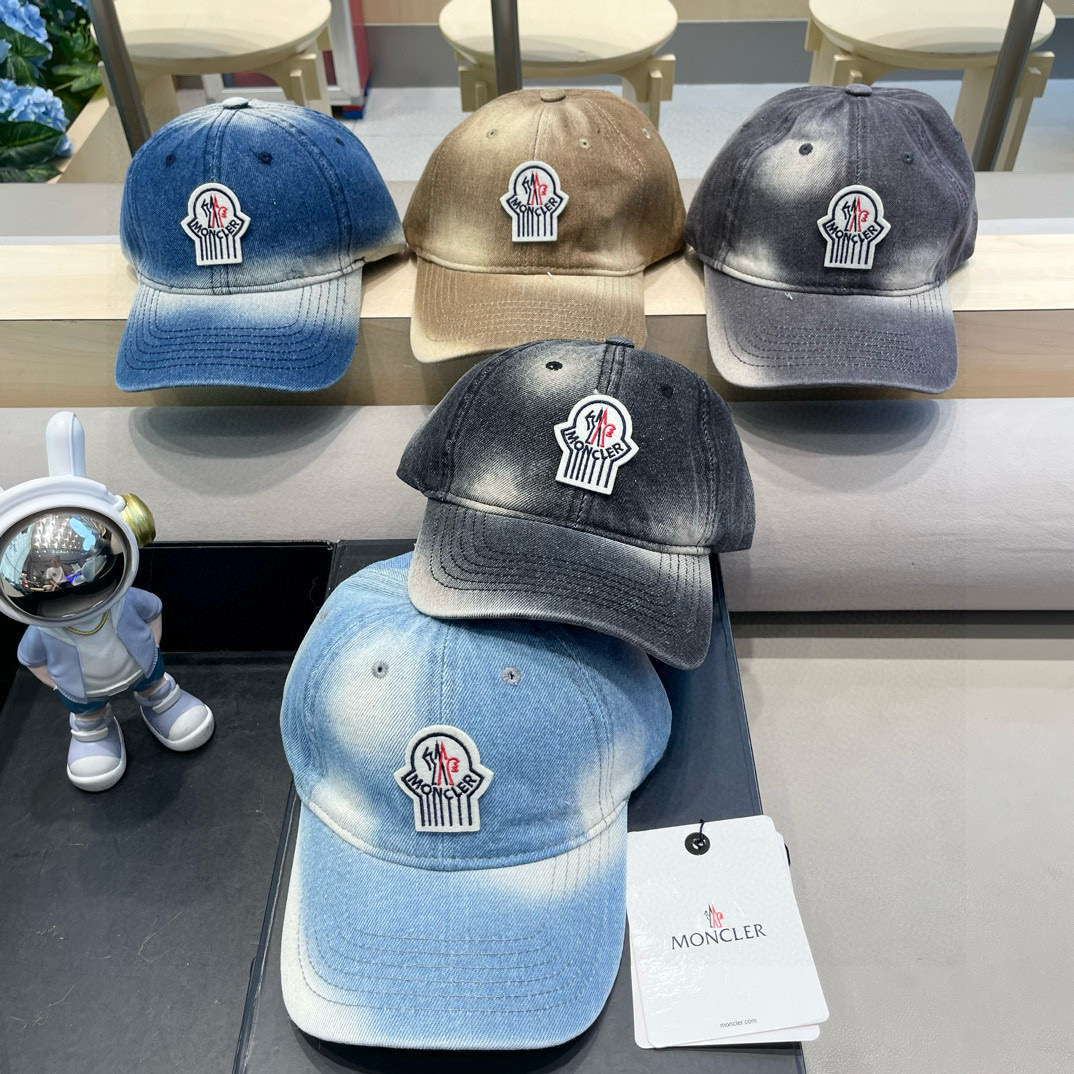   蒙口MONCLER新款棒球帽，时尚炸街单品，风格很OK，网红.时尚博主的最爱！高品质纯棉牛仔面料，舒