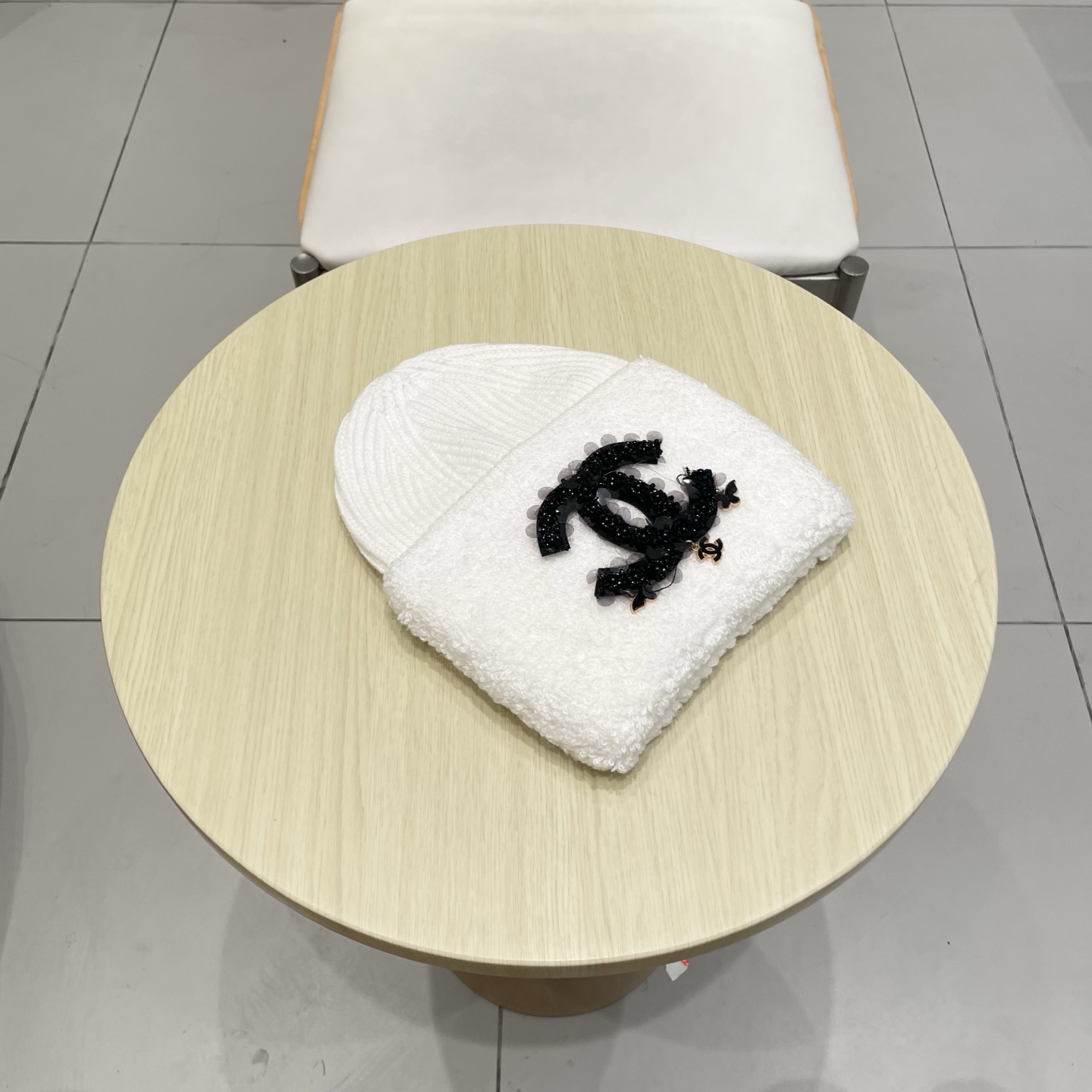  chanel香奈儿高品质50兔毛，50羊毛毛线帽甜美减龄针织帽加大显脸小保暖套头帽冬帽