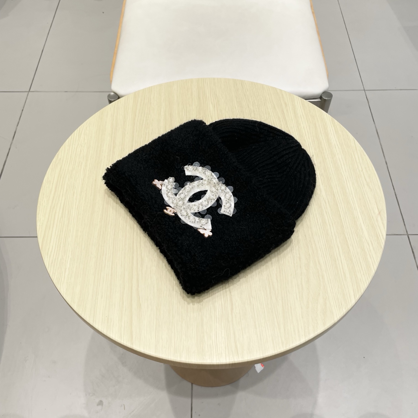  chanel香奈儿高品质50兔毛，50羊毛毛线帽甜美减龄针织帽加大显脸小保暖套头帽冬帽