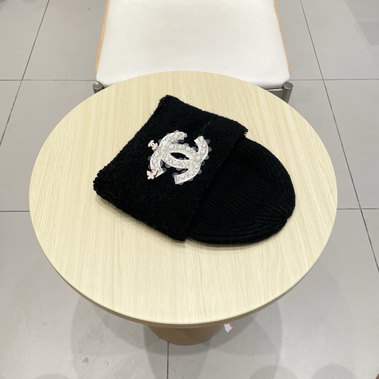  chanel香奈儿高品质50兔毛，50羊毛毛线帽甜美减龄针织帽加大显脸小保暖套头帽冬帽