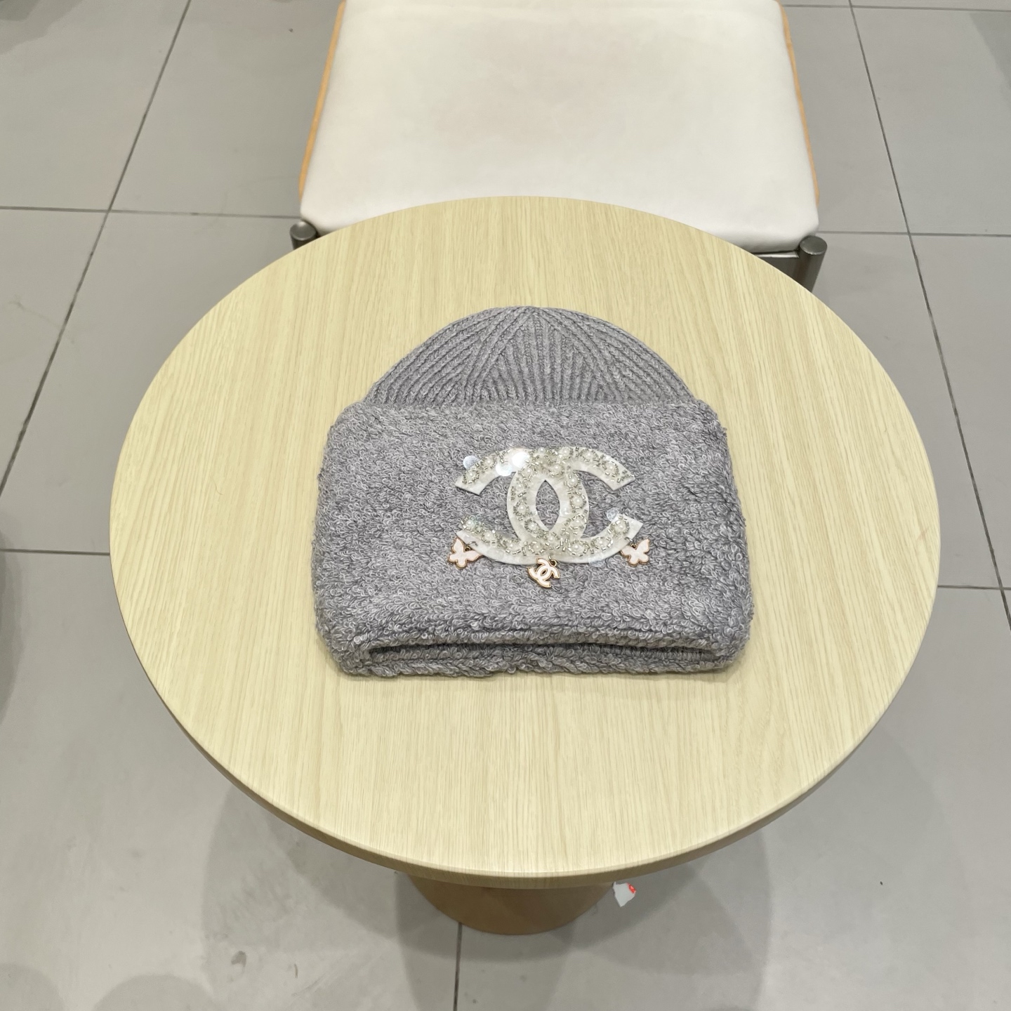  chanel香奈儿高品质50兔毛，50羊毛毛线帽甜美减龄针织帽加大显脸小保暖套头帽冬帽