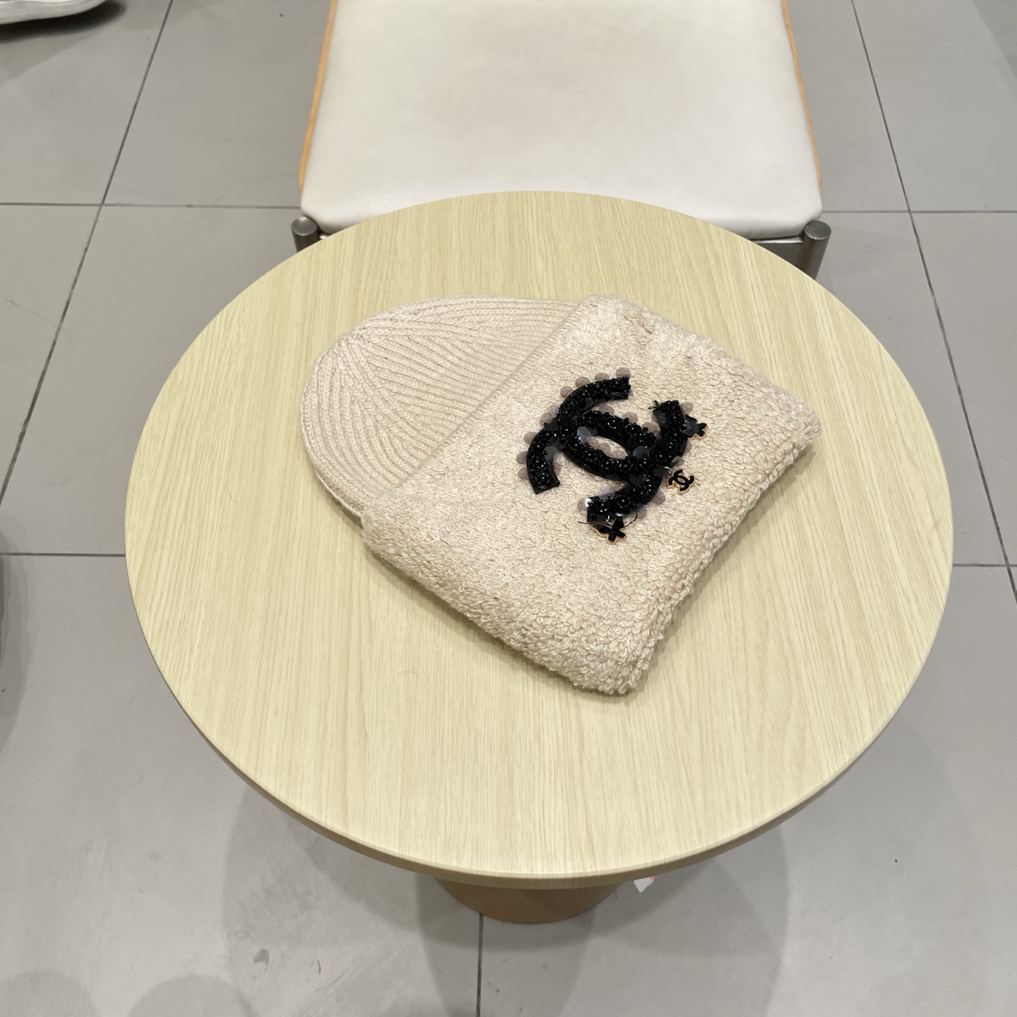  chanel香奈儿高品质50兔毛，50羊毛毛线帽甜美减龄针织帽加大显脸小保暖套头帽冬帽