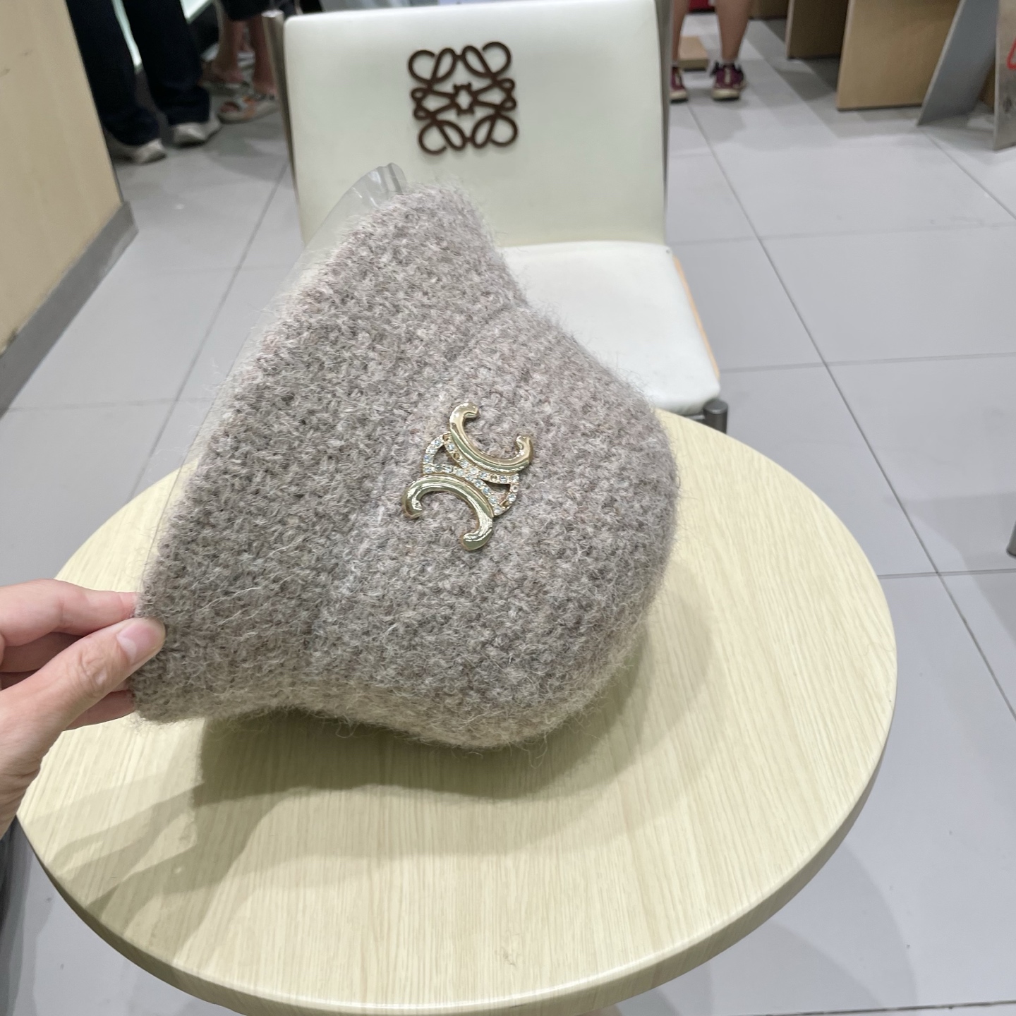 celine塞琳2025秋冬针织渔夫帽子女韩版加厚保暖时尚盆帽纯色百搭素颜显脸小