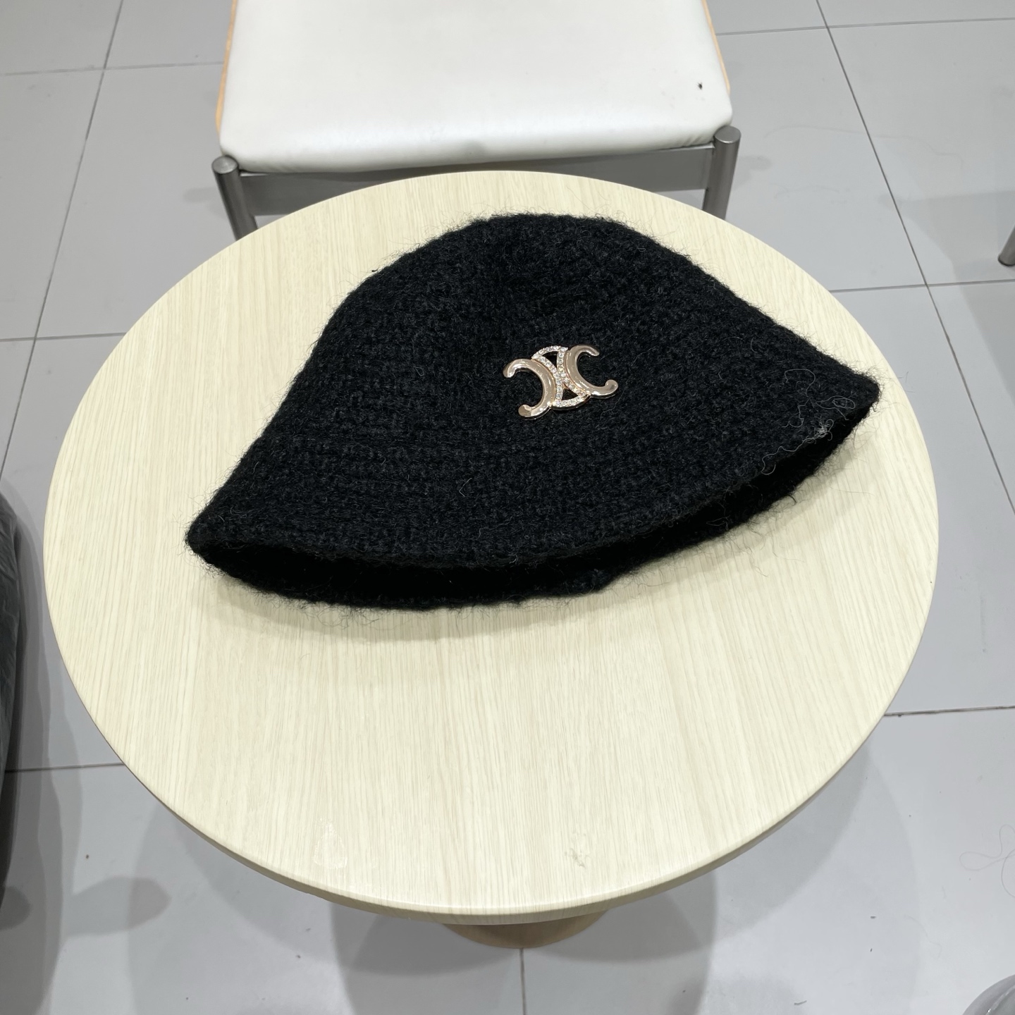 celine塞琳2025秋冬针织渔夫帽子女韩版加厚保暖时尚盆帽纯色百搭素颜显脸小