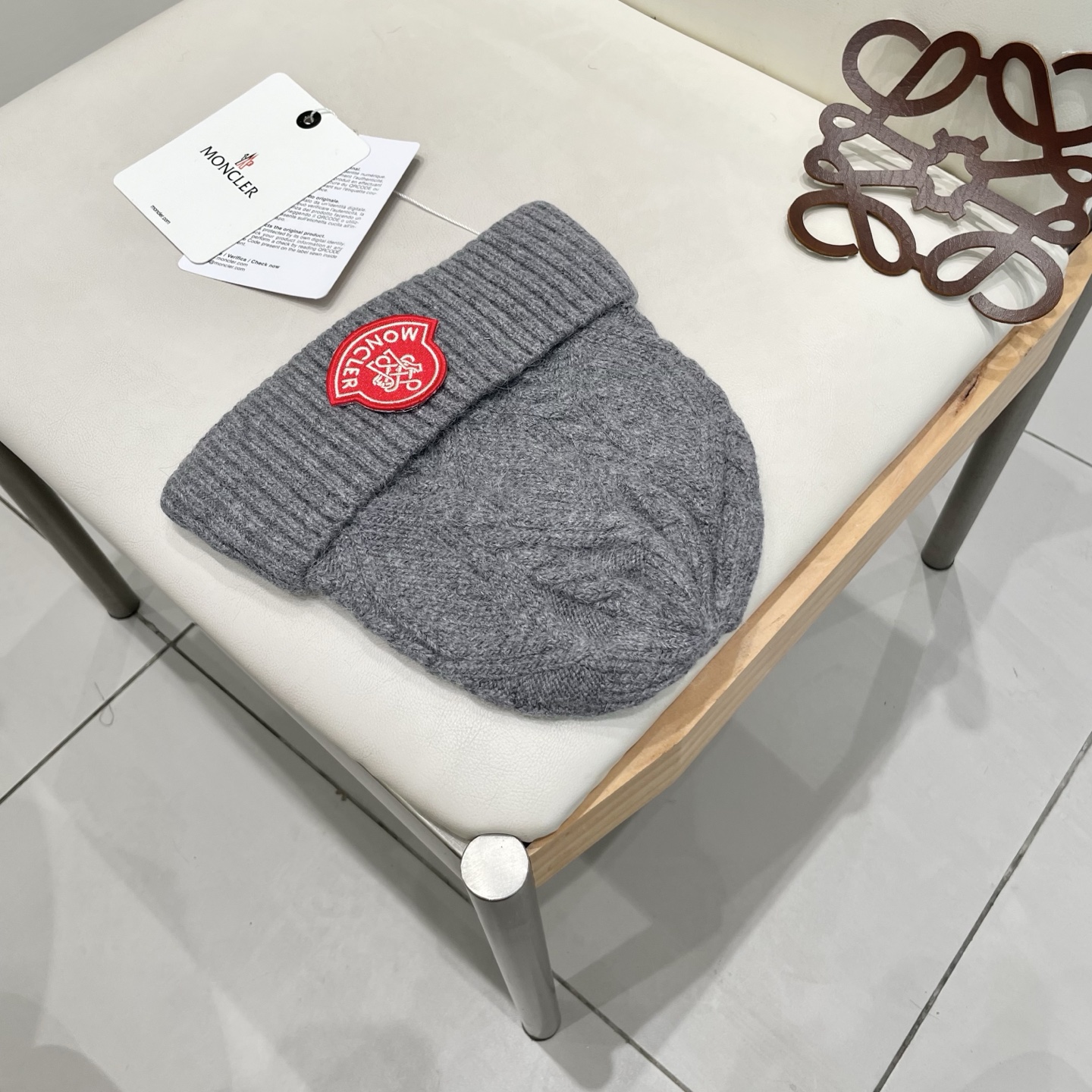 MONCLER蒙口秋冬新款针织羊毛帽，保暖毛线帽，50羊毛%50兔毛，跑量多色