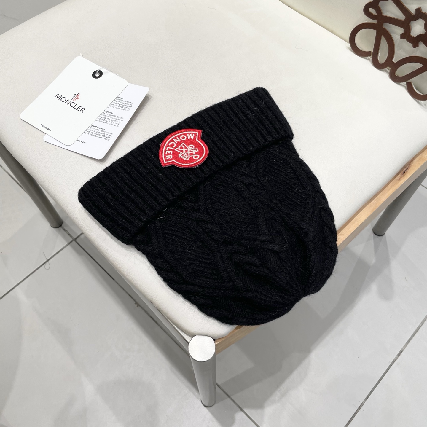 MONCLER蒙口秋冬新款针织羊毛帽，保暖毛线帽，50羊毛%50兔毛，跑量多色