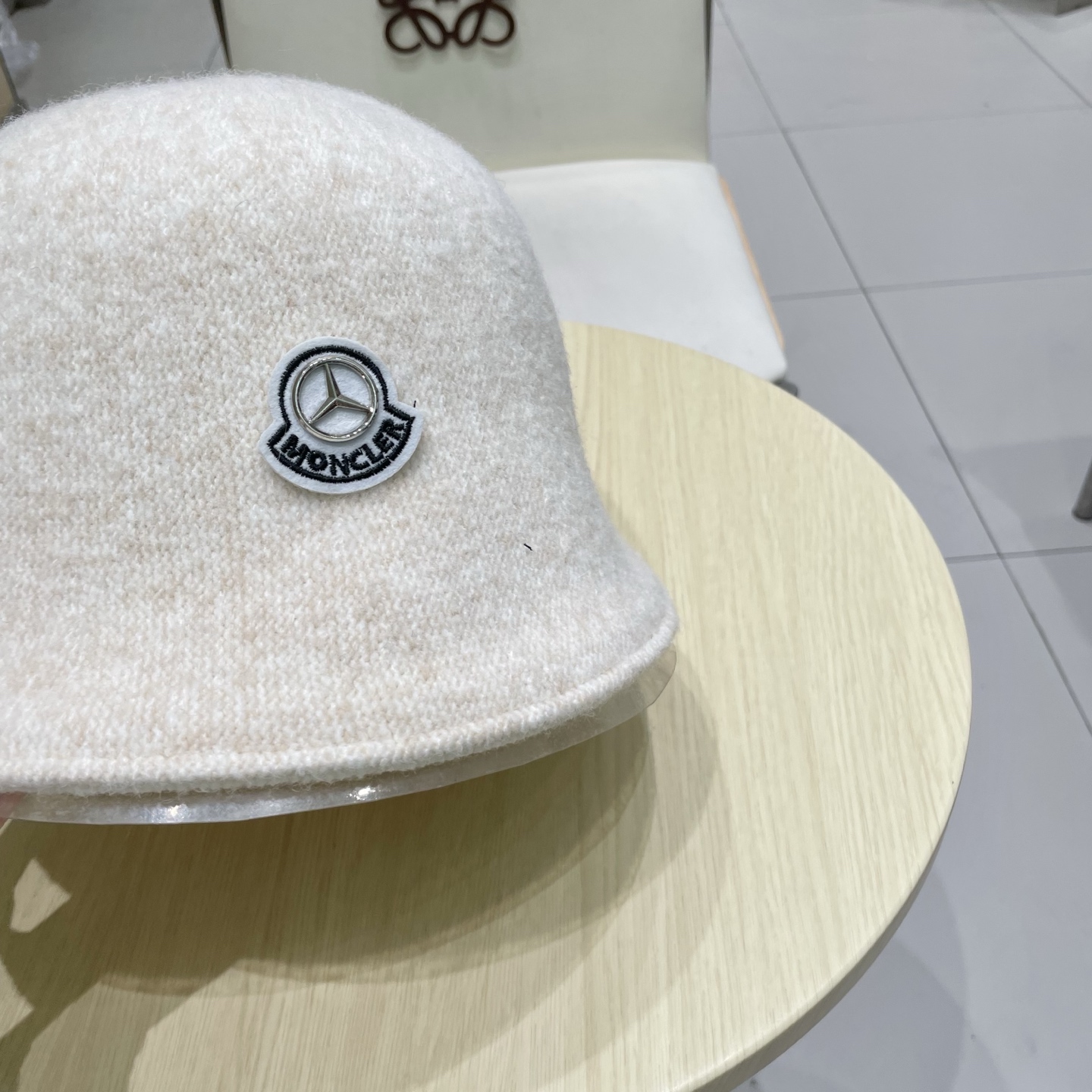 MONCLER蒙口秋冬双面戴小众渔夫帽子女可折叠显脸小纯色百搭简约出游休闲盆帽