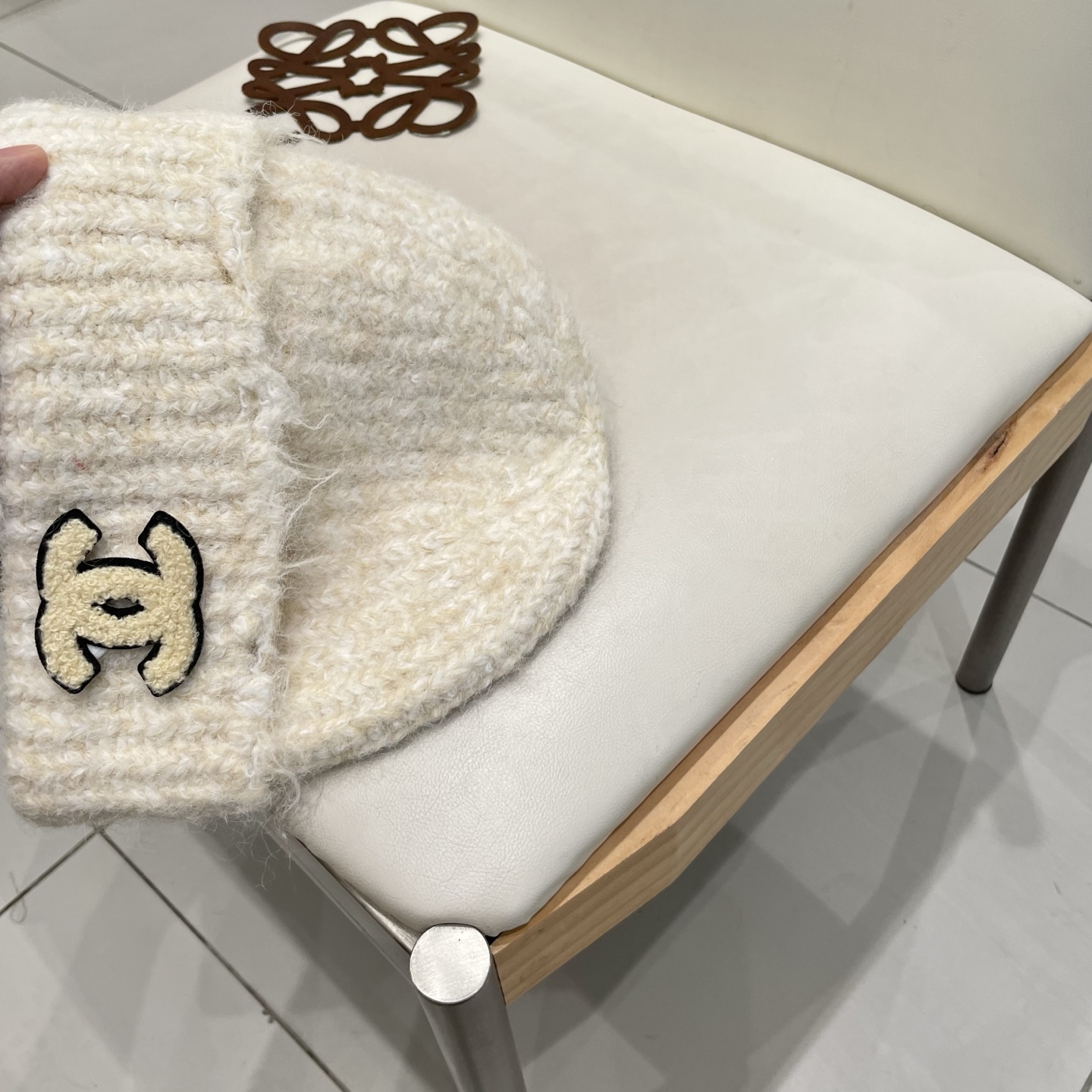 Chanel香奈儿秋冬网红时尚博主推荐款毛线帽，小红书爆款，手感超柔软舒适的针织线帽，弹性极佳！