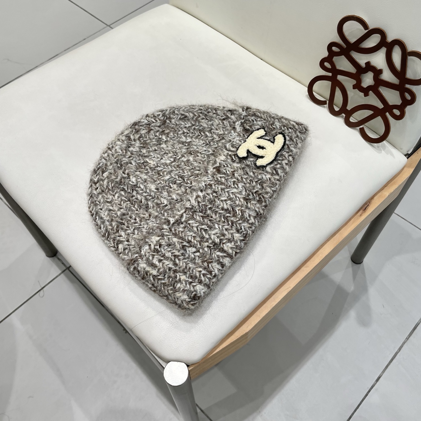 Chanel香奈儿秋冬网红时尚博主推荐款毛线帽，小红书爆款，手感超柔软舒适的针织线帽，弹性极佳！