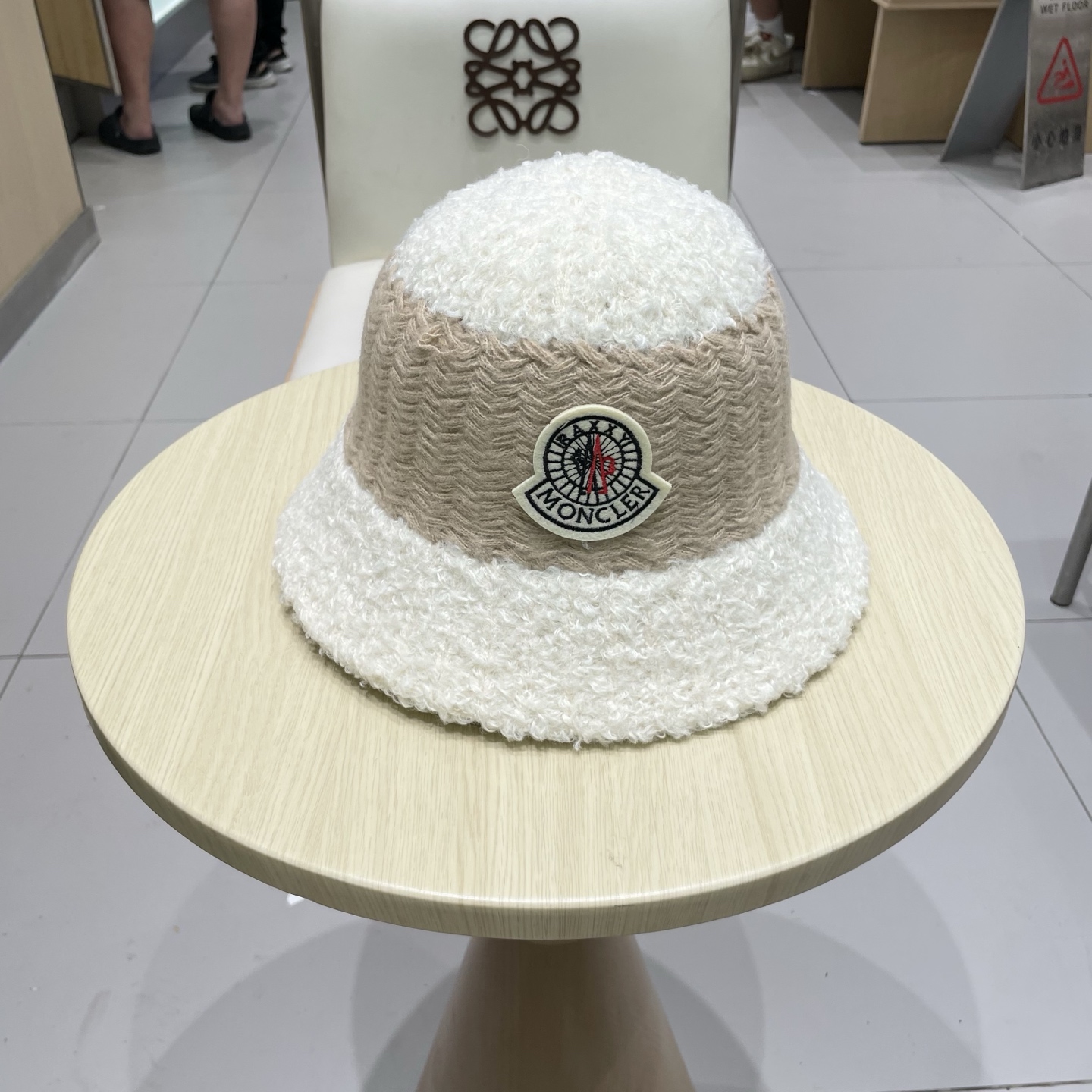 NO:362824,Moncler plush hat for women in autumn and winter 2025 new fisherman hat showing versatile face, big head circumference, warm wool knit hat hat straw hat fisherman hat baseball hat knit hat, hat, Moncler, espadrilles, hats蒙口Moncler毛绒帽子女秋冬季2025新款渔夫帽百搭显脸小大头围保暖毛线针织帽帽子草帽渔夫帽棒球帽针织帽,帽子,Moncler,espadrilles,hats,hat