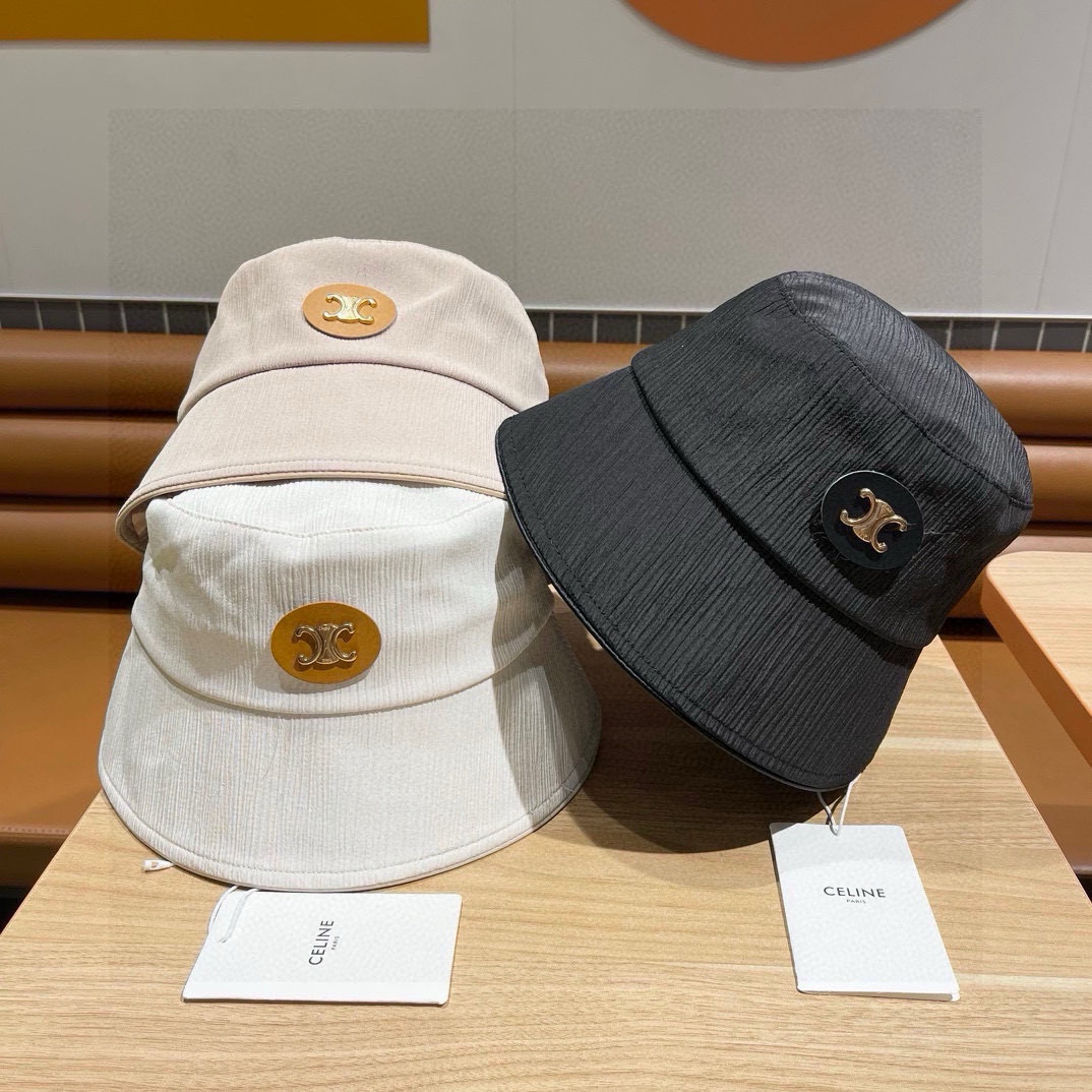  【CELINE赛琳】新款上架简约渔夫帽，日韩风格，随便搭配都超好看！出门旅游，绝对要入手的一款