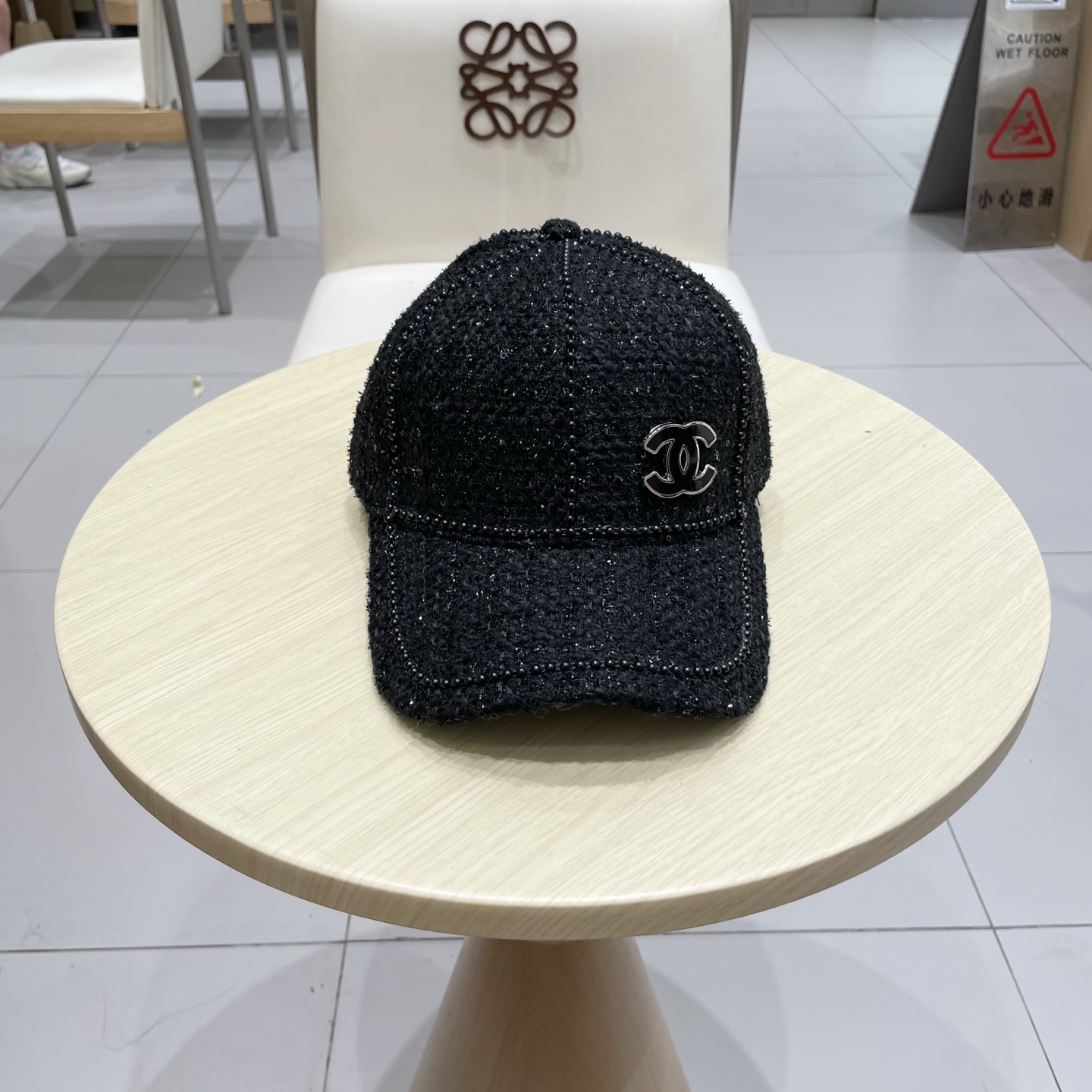  CHANEL 香奈儿 秋冬新款棒球帽 珍珠重工制作大气👈🏻👍休闲时尚👩潮流又有范👍百搭款！