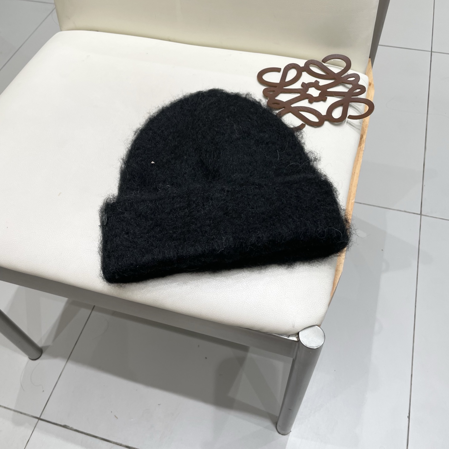 🧢路易威登LouisVuitton😍拉毛软糯针织帽子女冬季毛绒保暖毛线帽白色护耳帽冷帽男