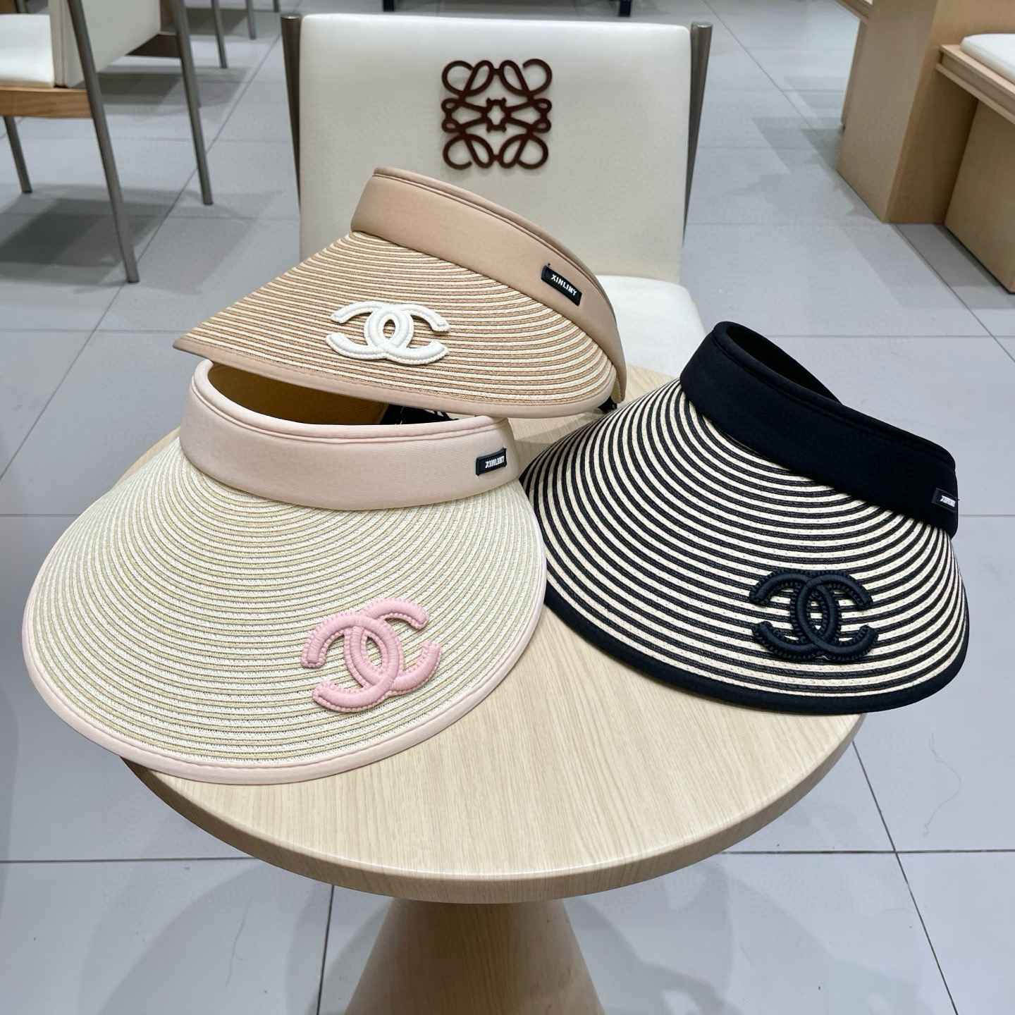  chanel香奈儿空顶草帽女新款夏季大帽檐防晒遮阳帽子防紫外线可折叠草编太阳帽