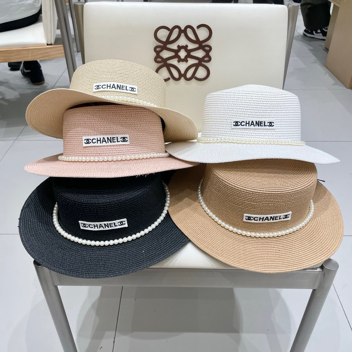  Chanel香奈儿新款草帽，名媛风遮阳帽，头围57cm
