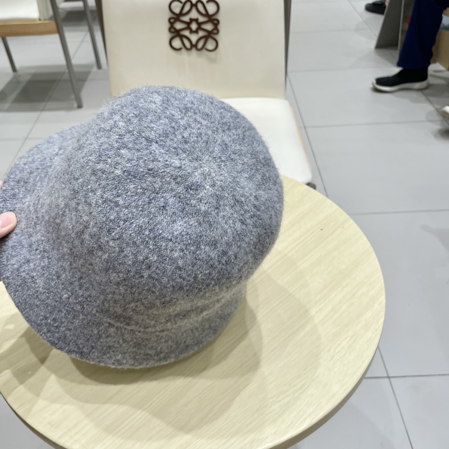  爱马仕 HERMES加厚保暖可折叠渔夫帽子显女秋脸潮小网红水桶纯色针织冬盆帽羊毛