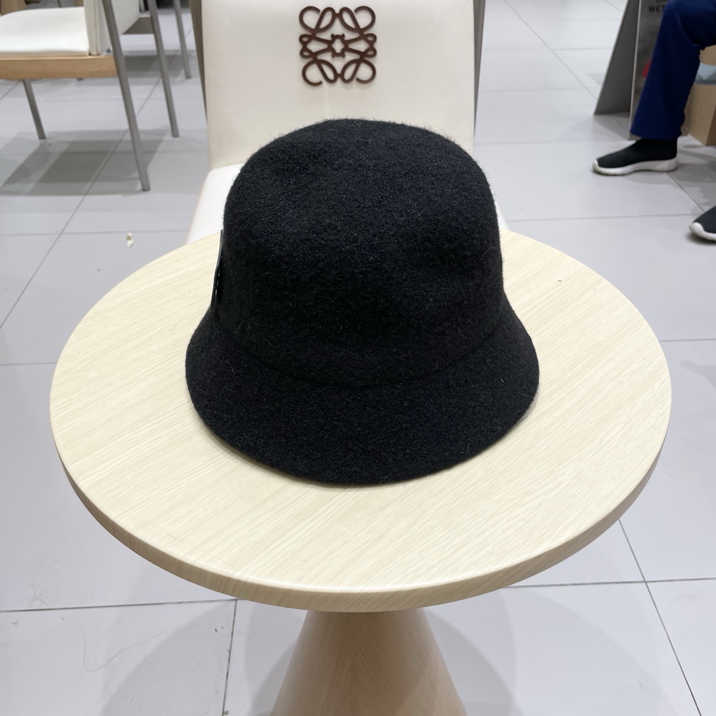  爱马仕 HERMES加厚保暖可折叠渔夫帽子显女秋脸潮小网红水桶纯色针织冬盆帽羊毛