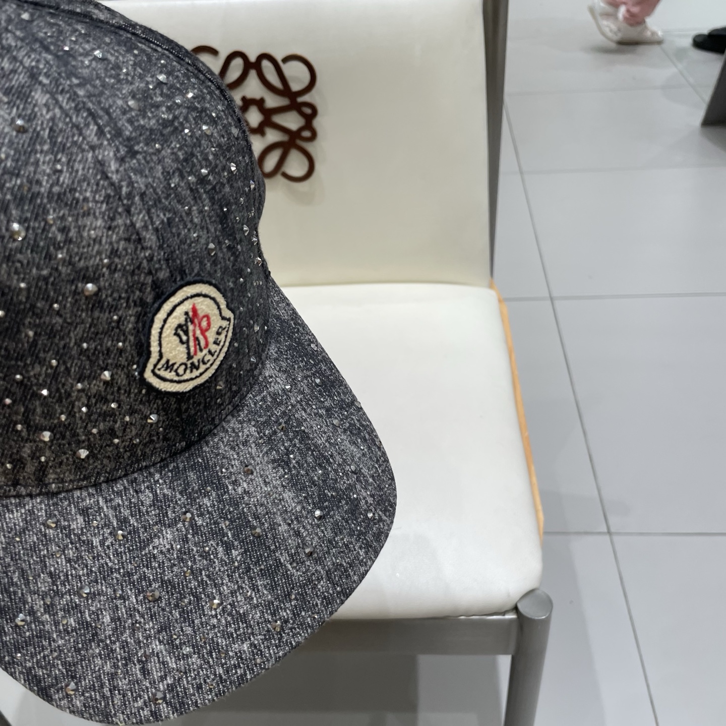  moncler潮牌蒙口经典牛仔棒球帽，男女户外保百搭帽子