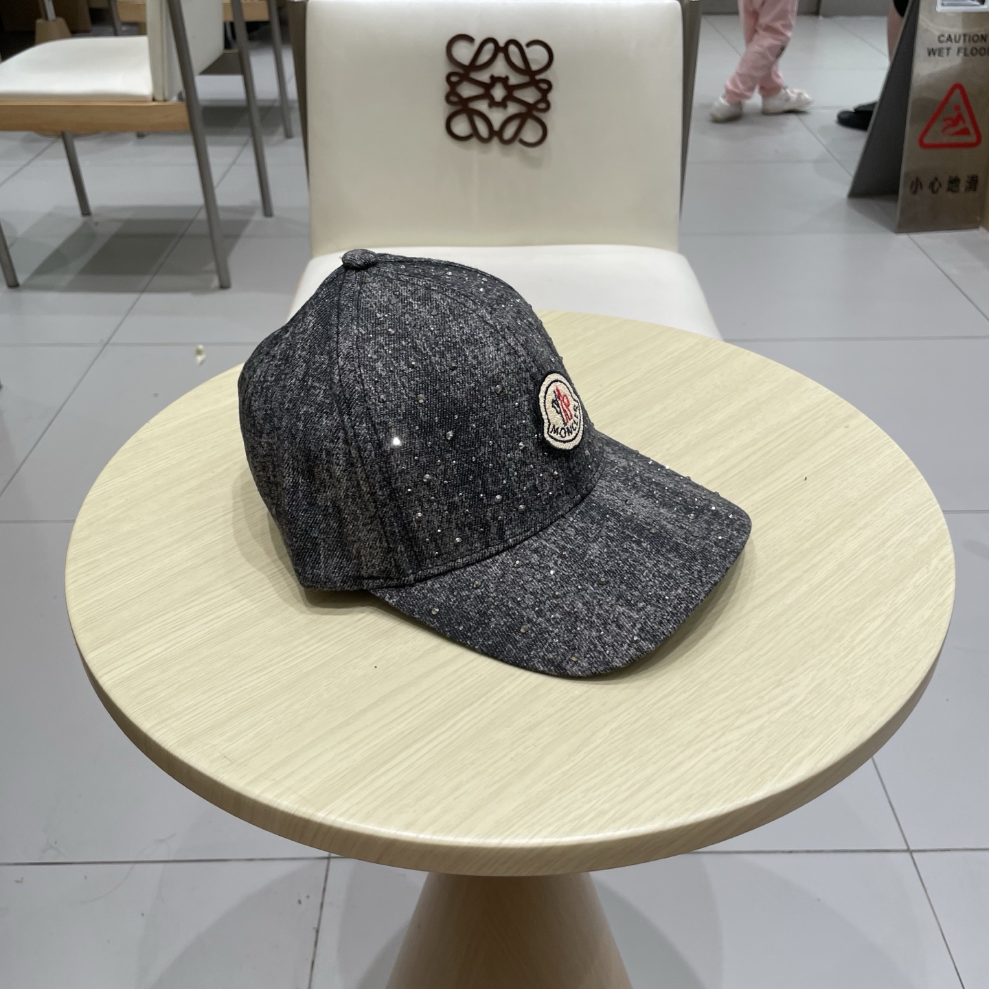  moncler潮牌蒙口经典牛仔棒球帽，男女户外保百搭帽子