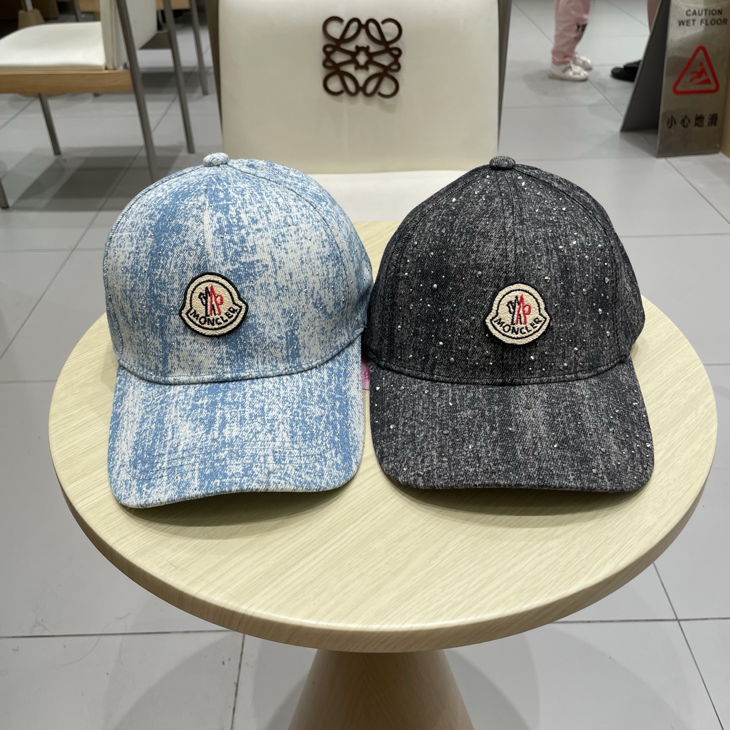  moncler潮牌蒙口经典牛仔棒球帽，男女户外保百搭帽子