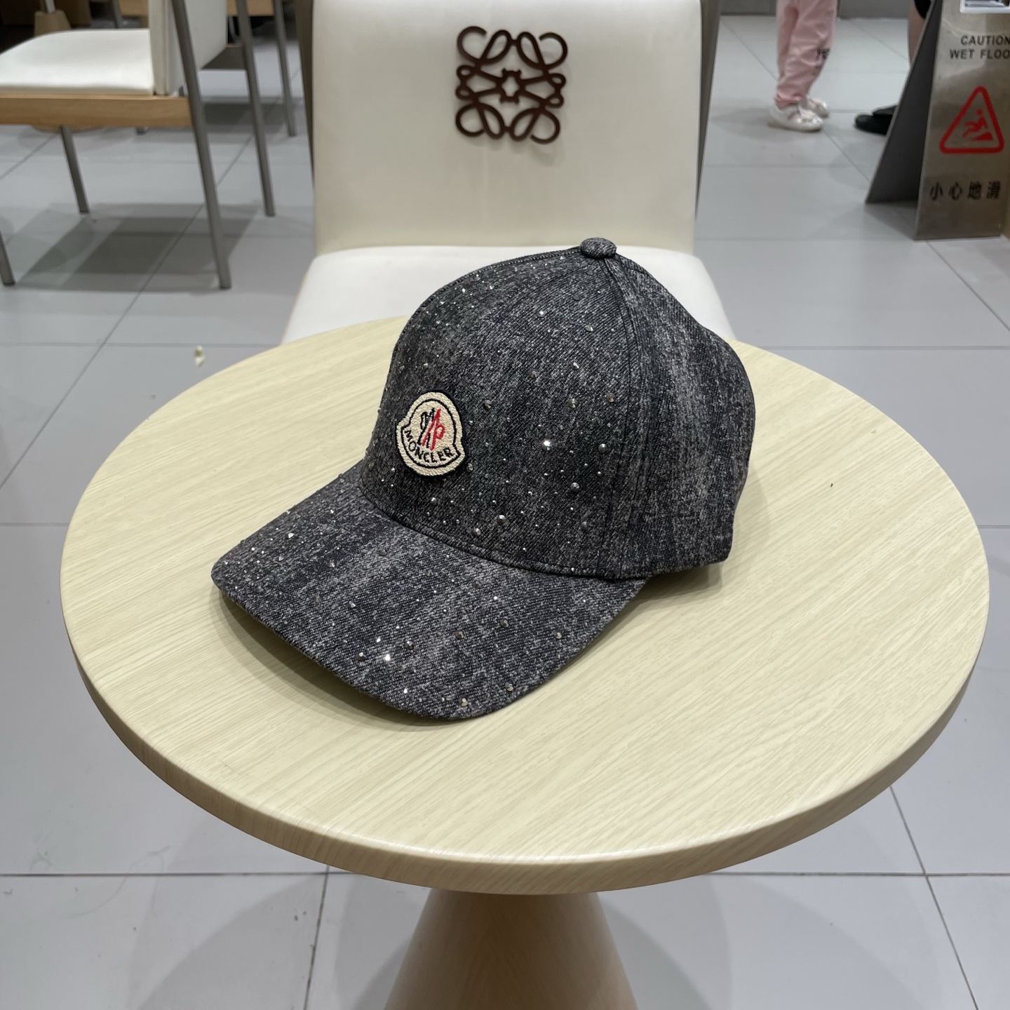  moncler潮牌蒙口经典牛仔棒球帽，男女户外保百搭帽子