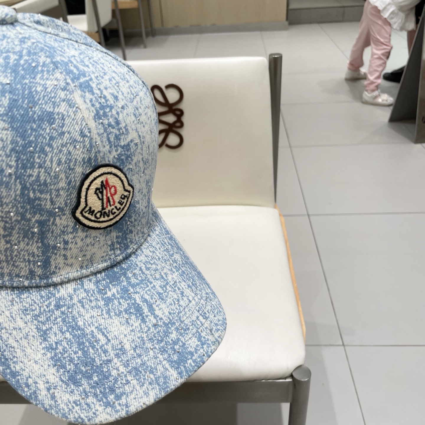  moncler潮牌蒙口经典牛仔棒球帽，男女户外保百搭帽子