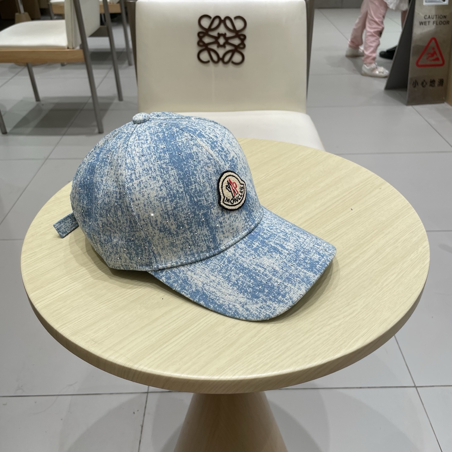  moncler潮牌蒙口经典牛仔棒球帽，男女户外保百搭帽子