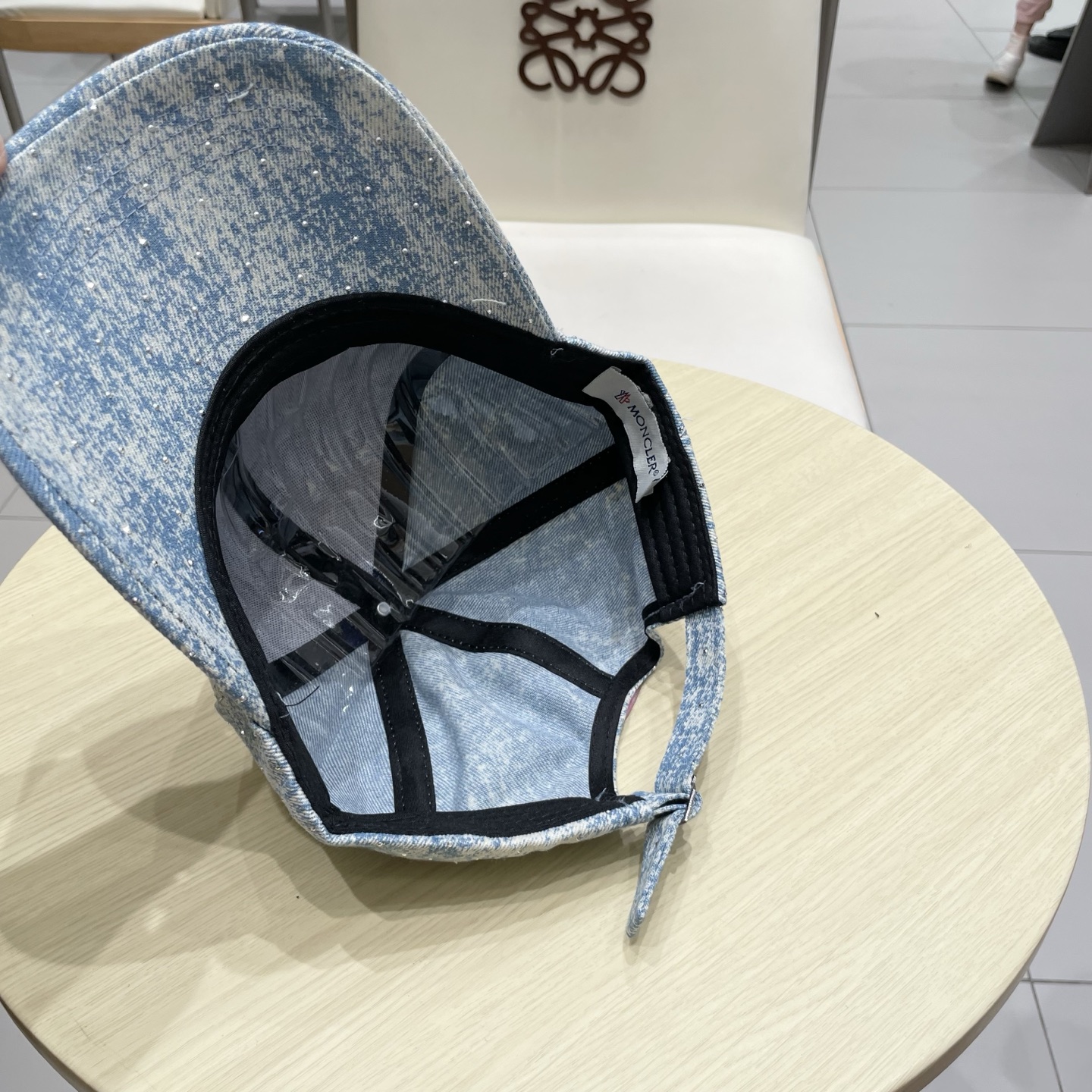  moncler潮牌蒙口经典牛仔棒球帽，男女户外保百搭帽子