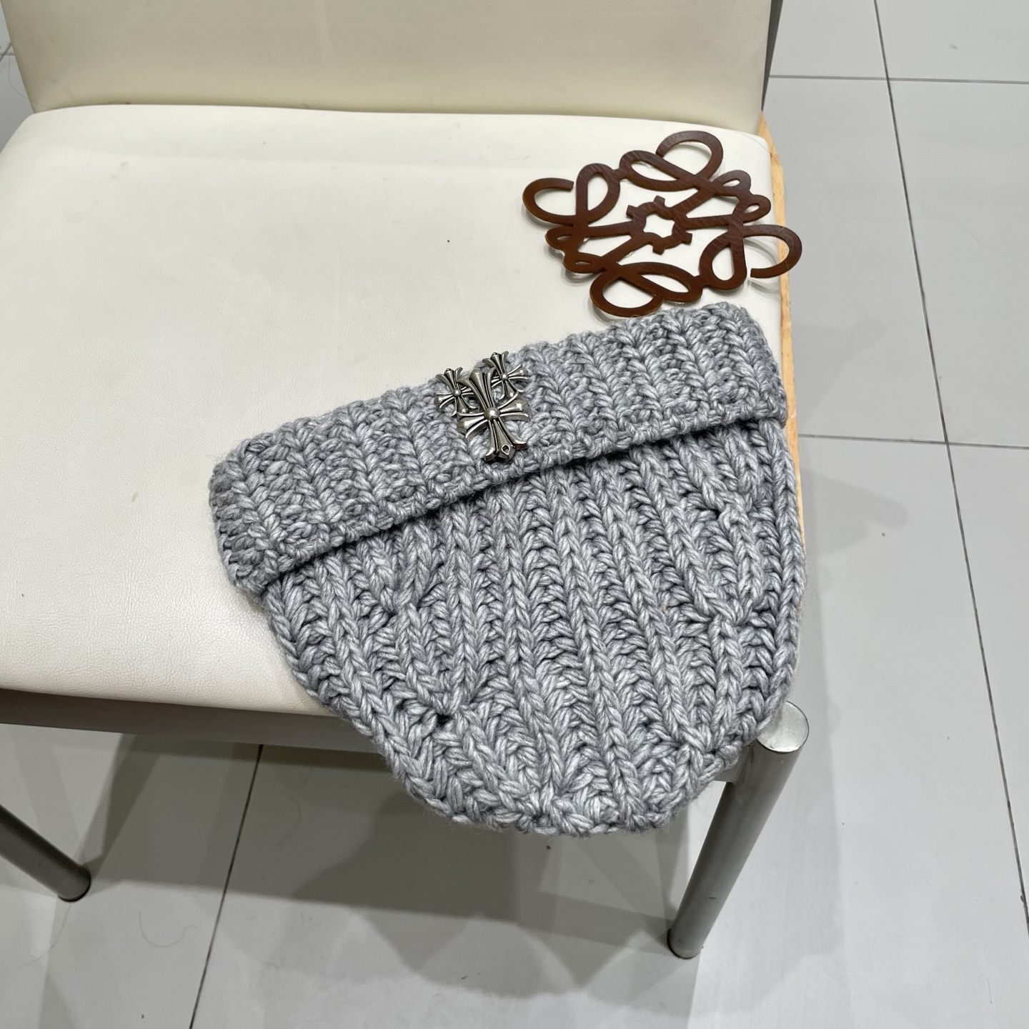 【克罗心】2025秋冬新款牛仔logo做旧男女款针织毛线帽#
很有质感的一款～百搭单品