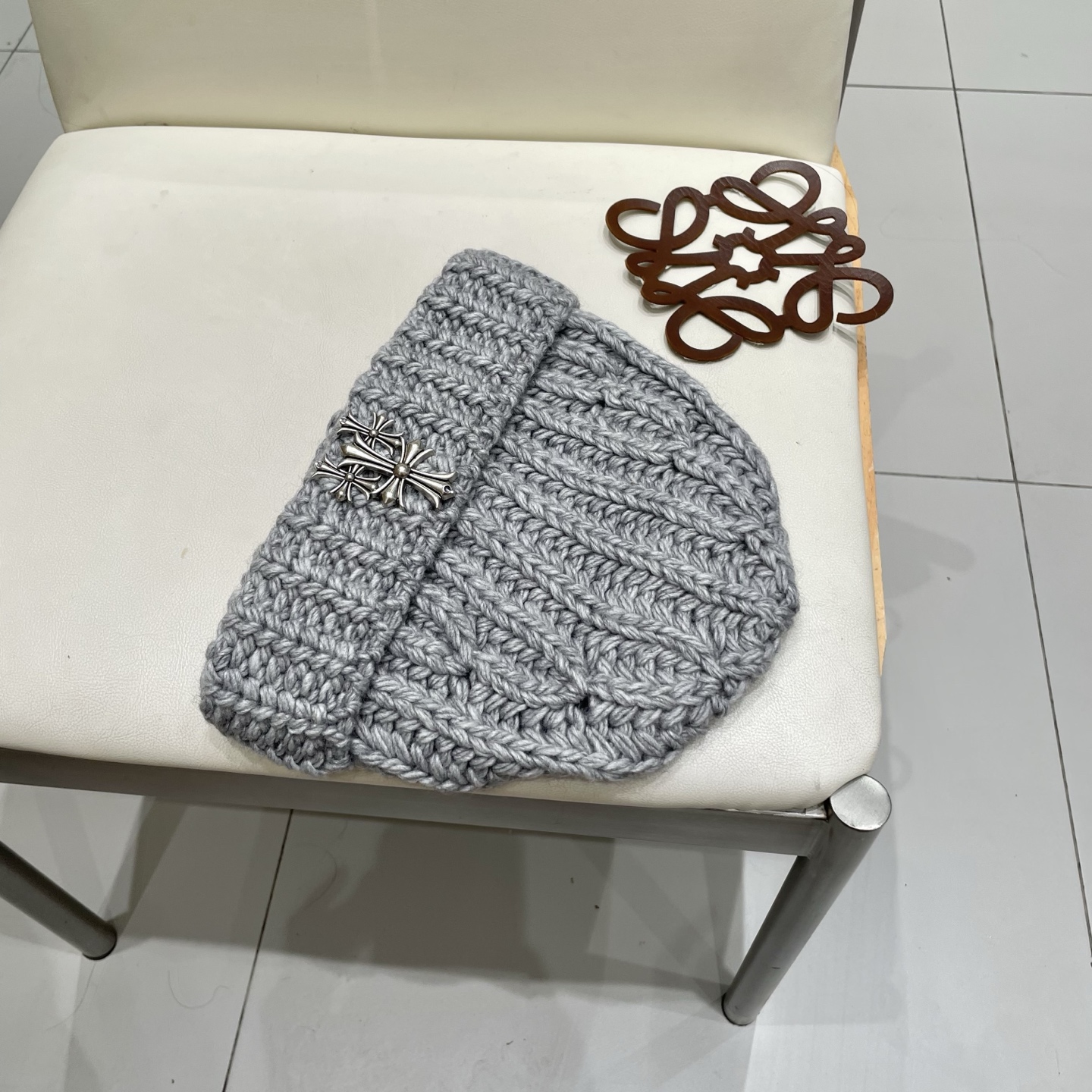 【克罗心】2025秋冬新款牛仔logo做旧男女款针织毛线帽#
很有质感的一款～百搭单品