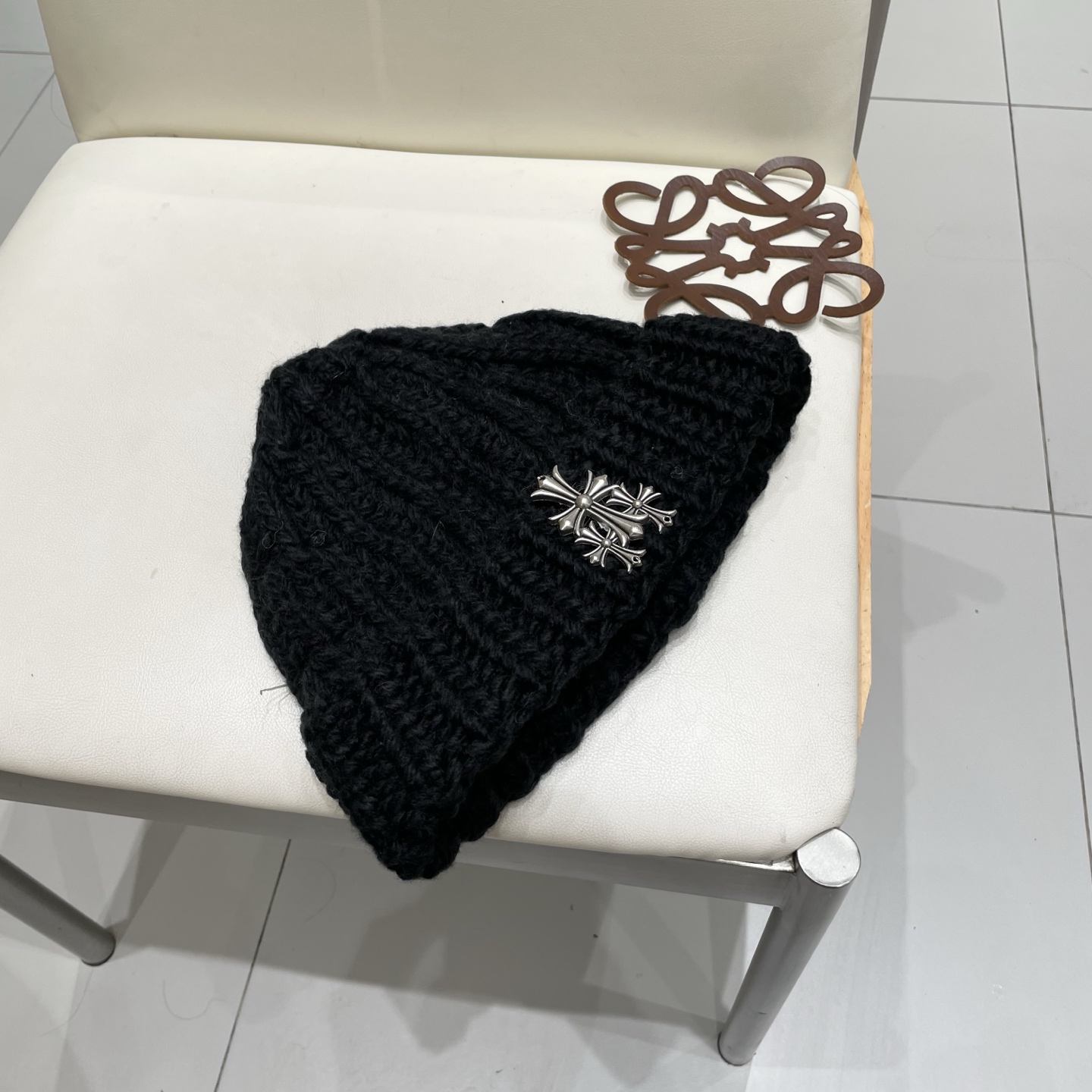 【克罗心】2025秋冬新款牛仔logo做旧男女款针织毛线帽#
很有质感的一款～百搭单品