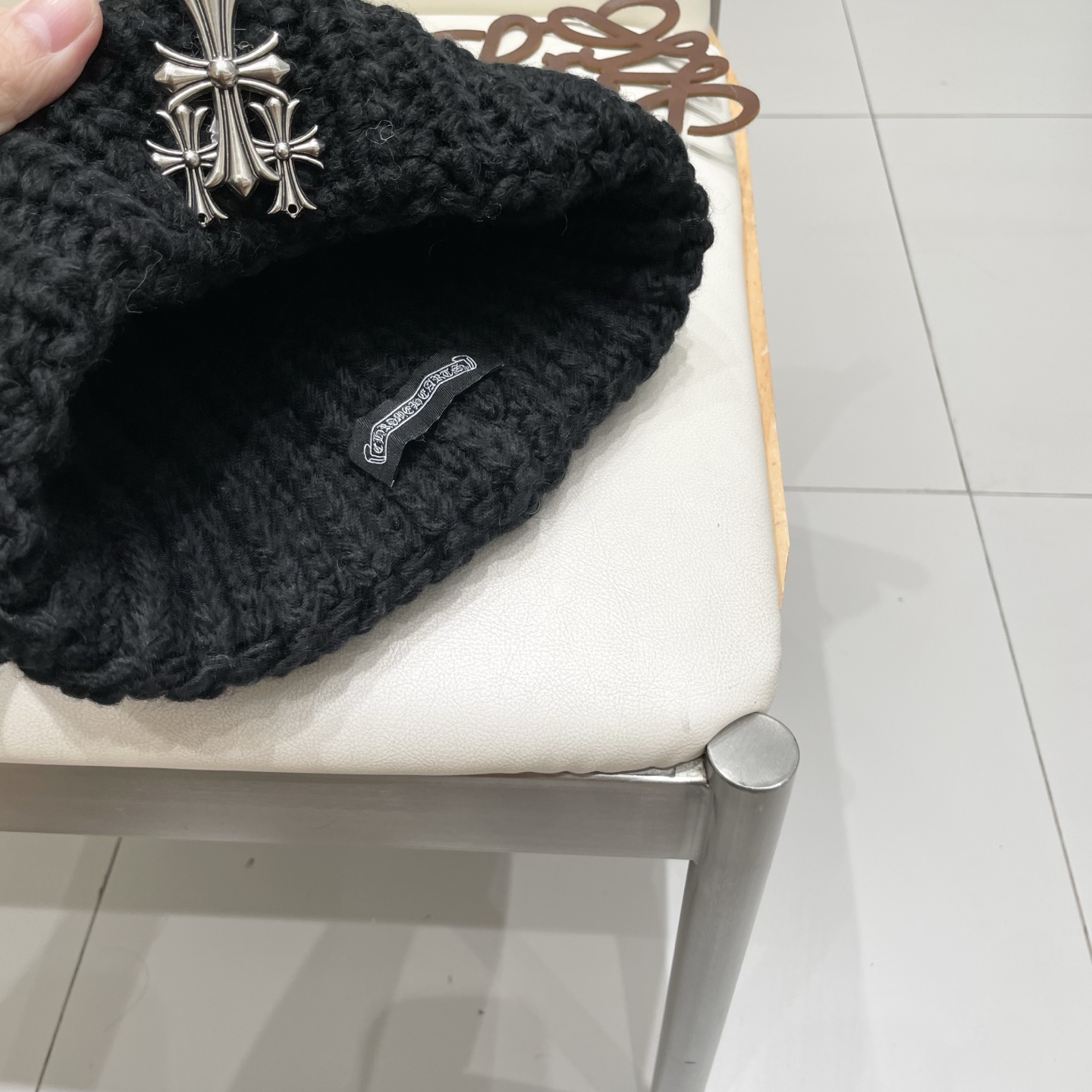 【克罗心】2025秋冬新款牛仔logo做旧男女款针织毛线帽#
很有质感的一款～百搭单品