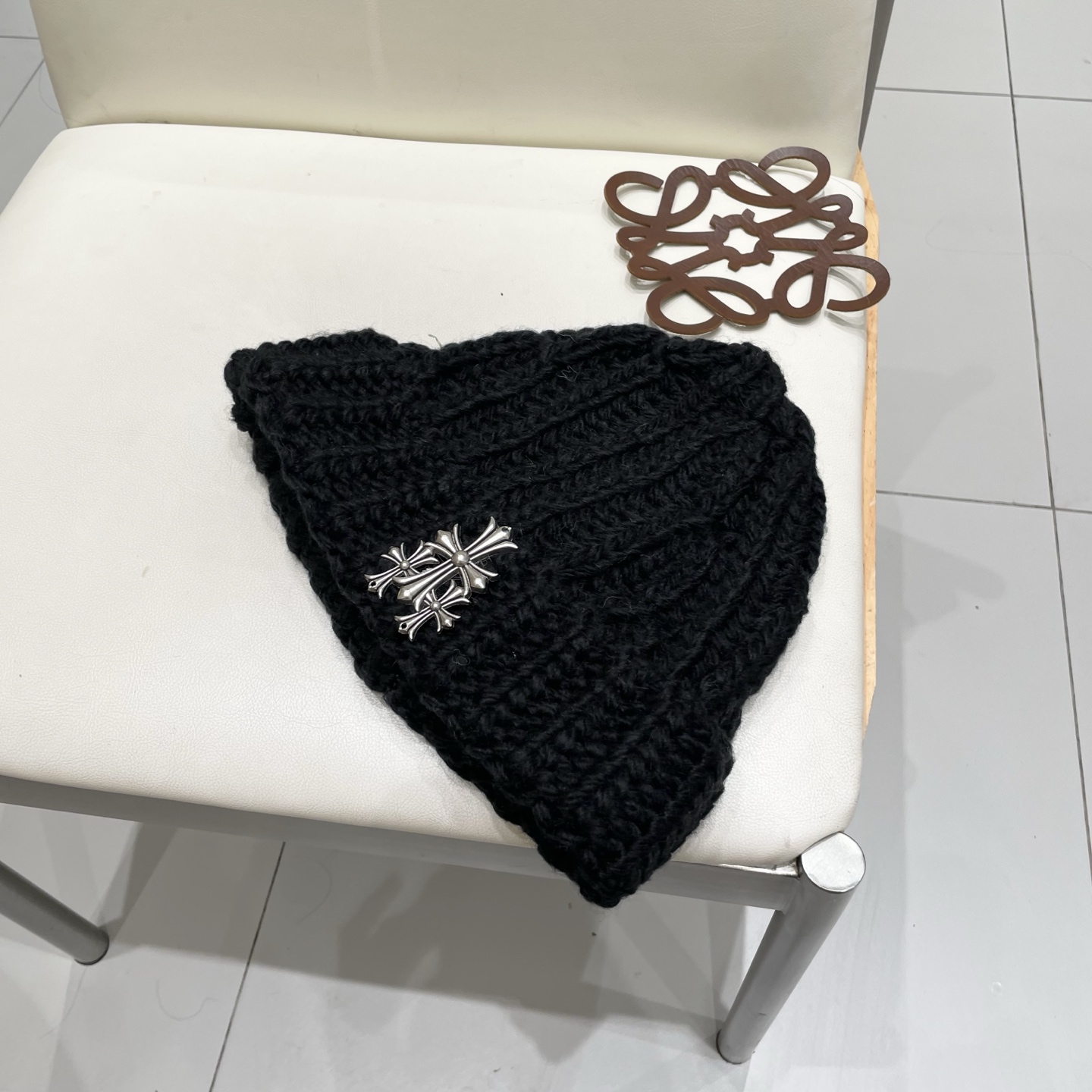 【克罗心】2025秋冬新款牛仔logo做旧男女款针织毛线帽#
很有质感的一款～百搭单品