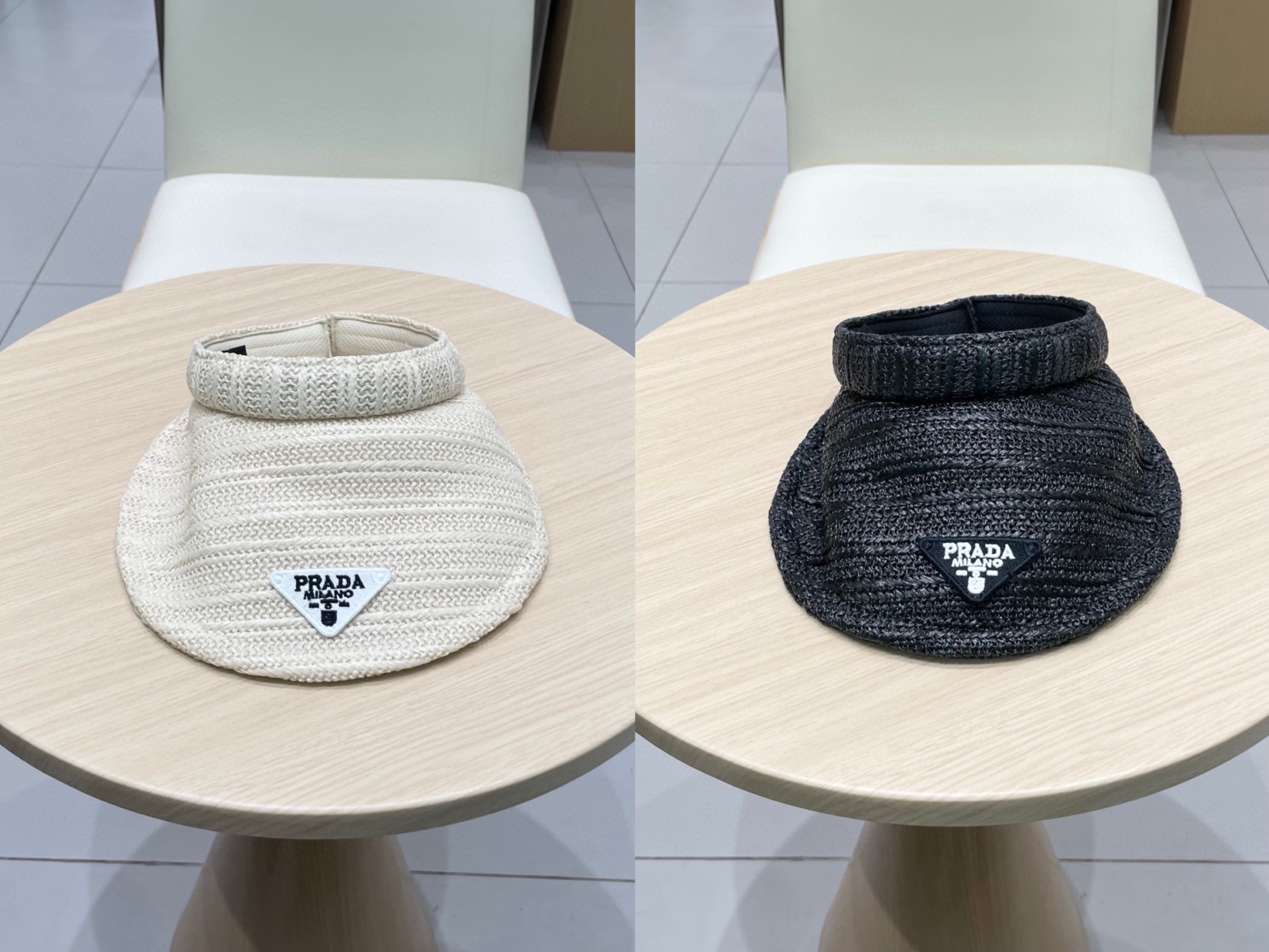  Prada普拉达新款草编空顶帽
防晒款 享受阳光 高效防晒～