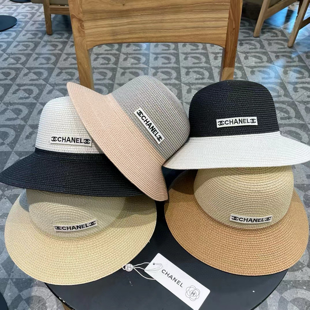 【Chanel香奈儿】2025新款编织草帽，度假休闲必备，优雅大方的一款