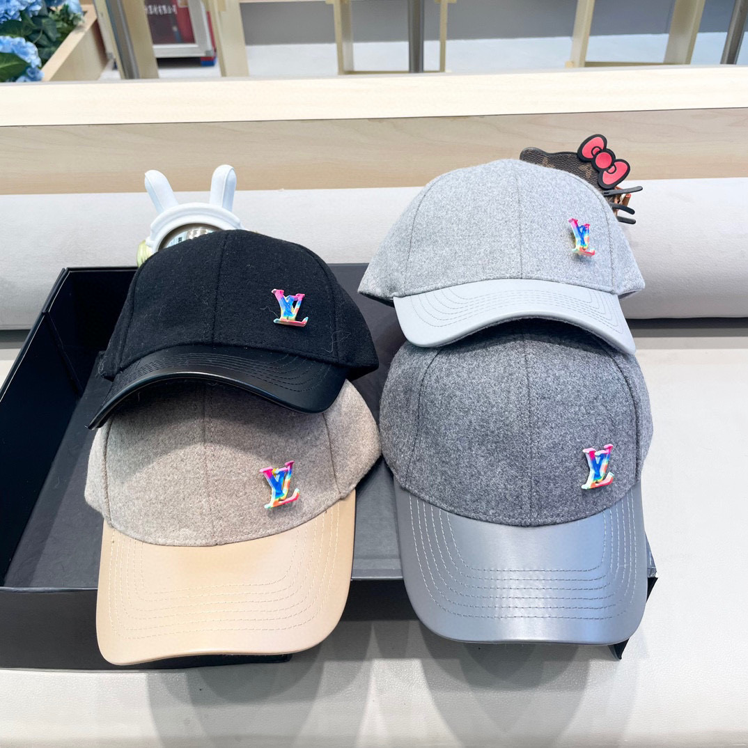   LV路易威登经典原单棒球帽，经典老花，11开模订制，原版专柜PU皮革+头层牛皮包边，长年爆版，质量超