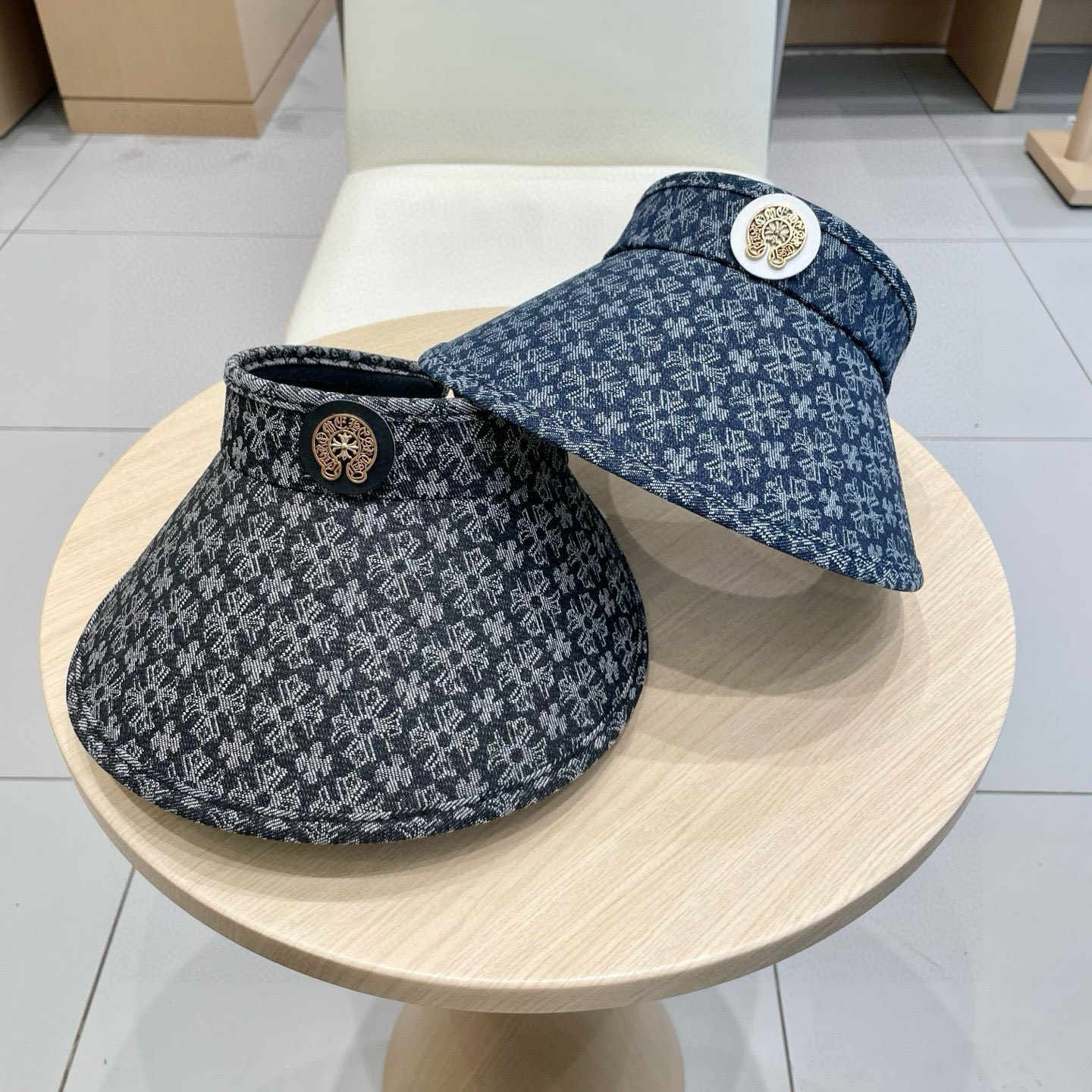  克罗心十字架空顶帽夏季网红同款大檐遮阳帽高级感显脸小防晒太阳帽