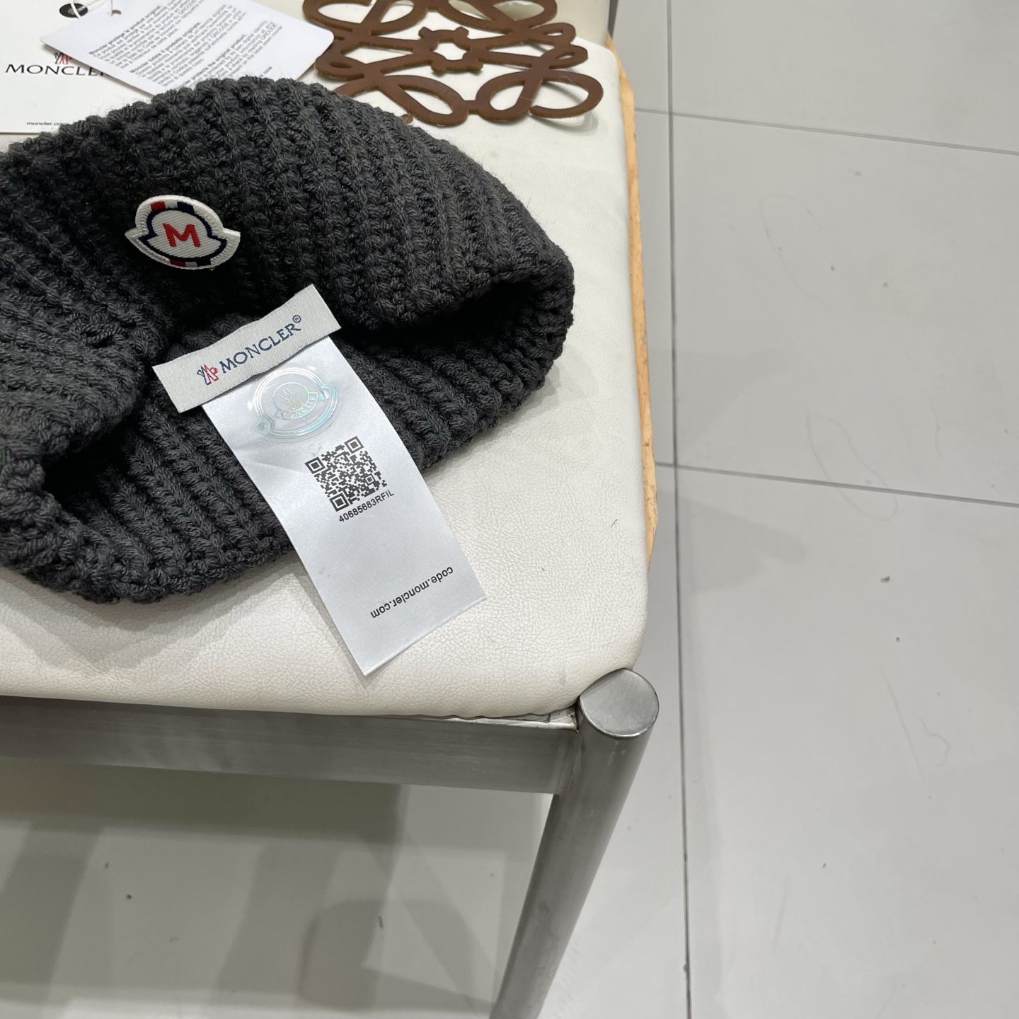  【MONCELER蒙口】2025秋冬新款兔毛毛线帽，设计款男女可戴，出街超好搭配！
