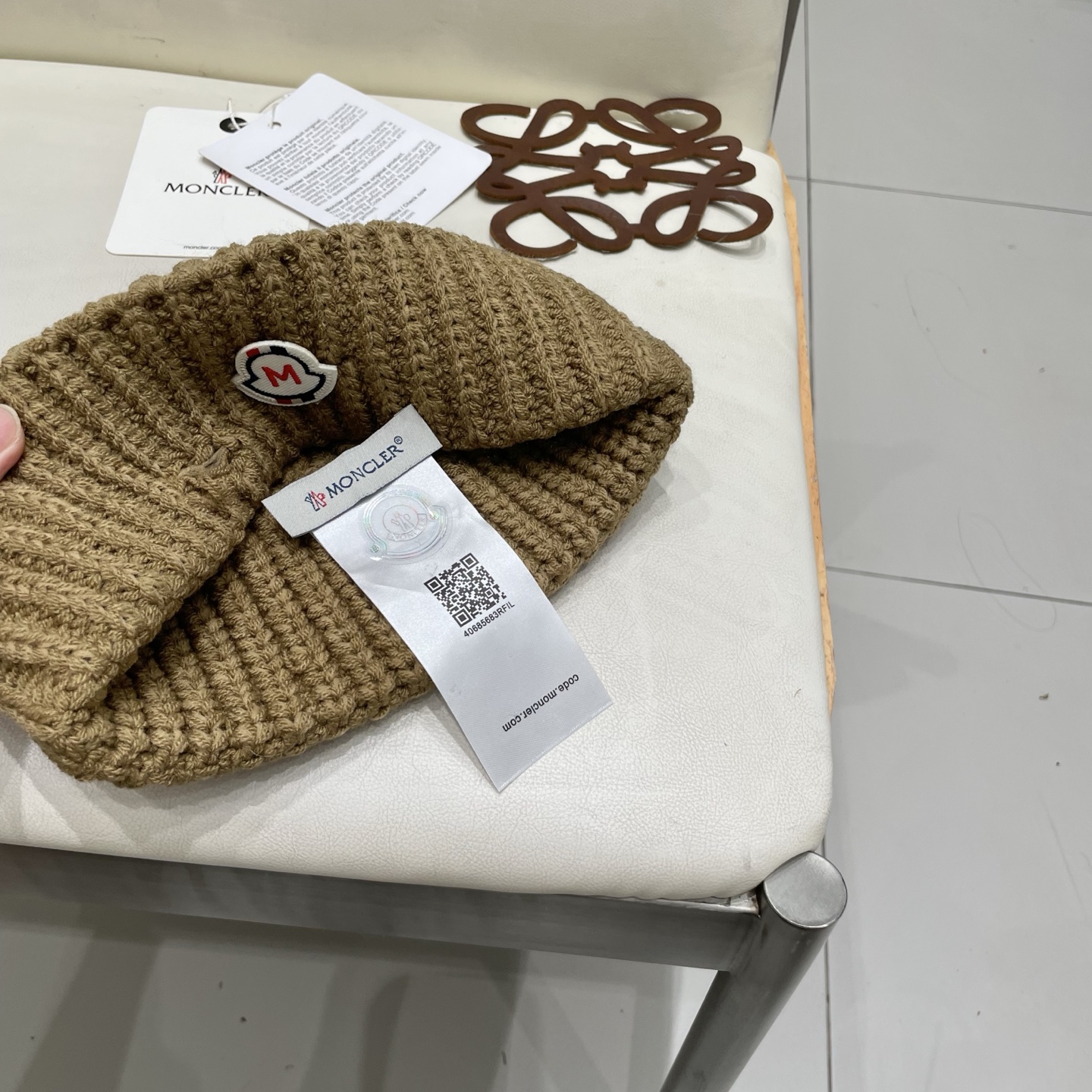  【MONCELER蒙口】2025秋冬新款兔毛毛线帽，设计款男女可戴，出街超好搭配！