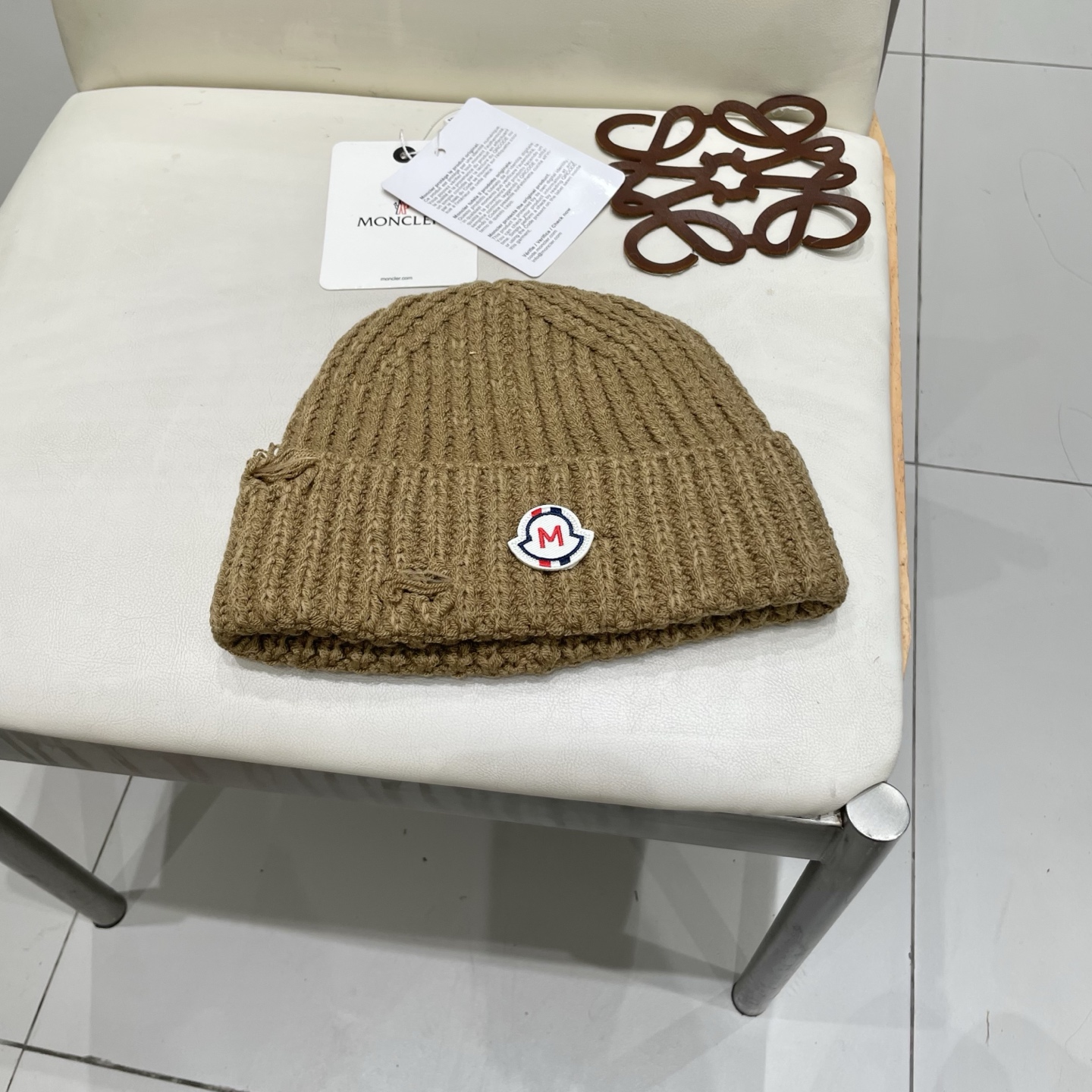  【MONCELER蒙口】2025秋冬新款兔毛毛线帽，设计款男女可戴，出街超好搭配！