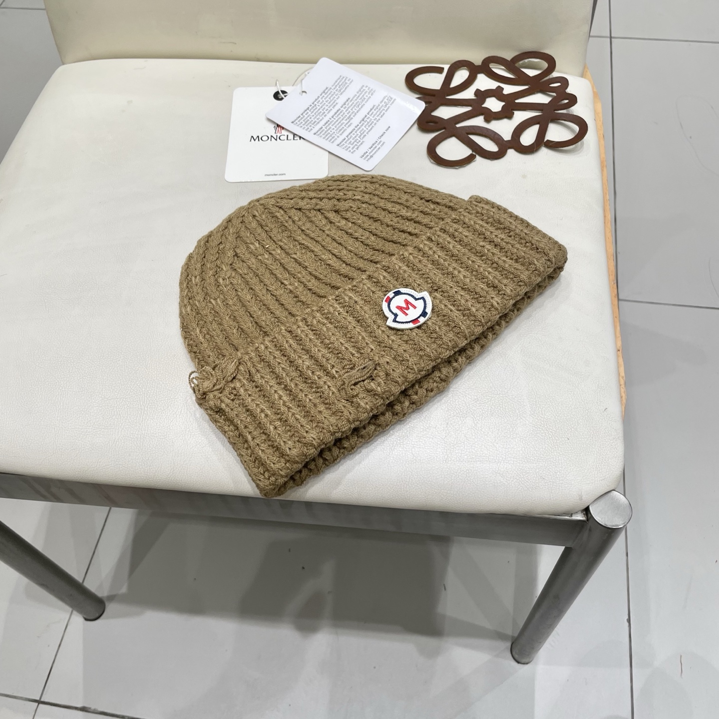  【MONCELER蒙口】2025秋冬新款兔毛毛线帽，设计款男女可戴，出街超好搭配！