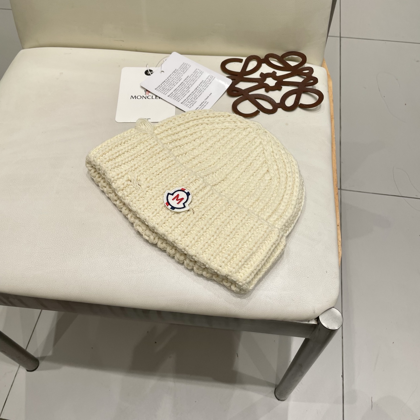  【MONCELER蒙口】2025秋冬新款兔毛毛线帽，设计款男女可戴，出街超好搭配！
